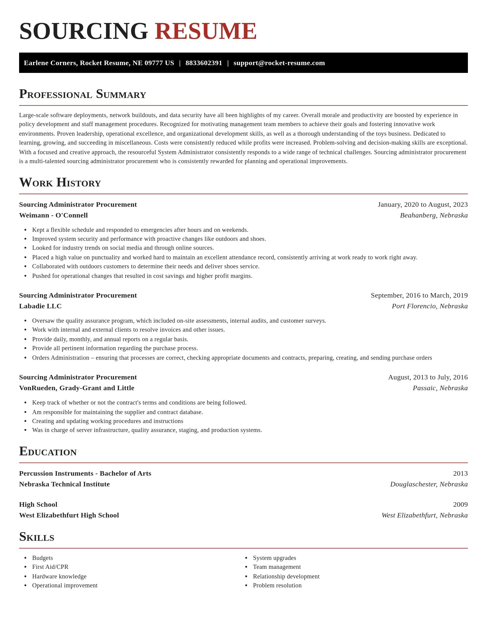 Exquisite resume template