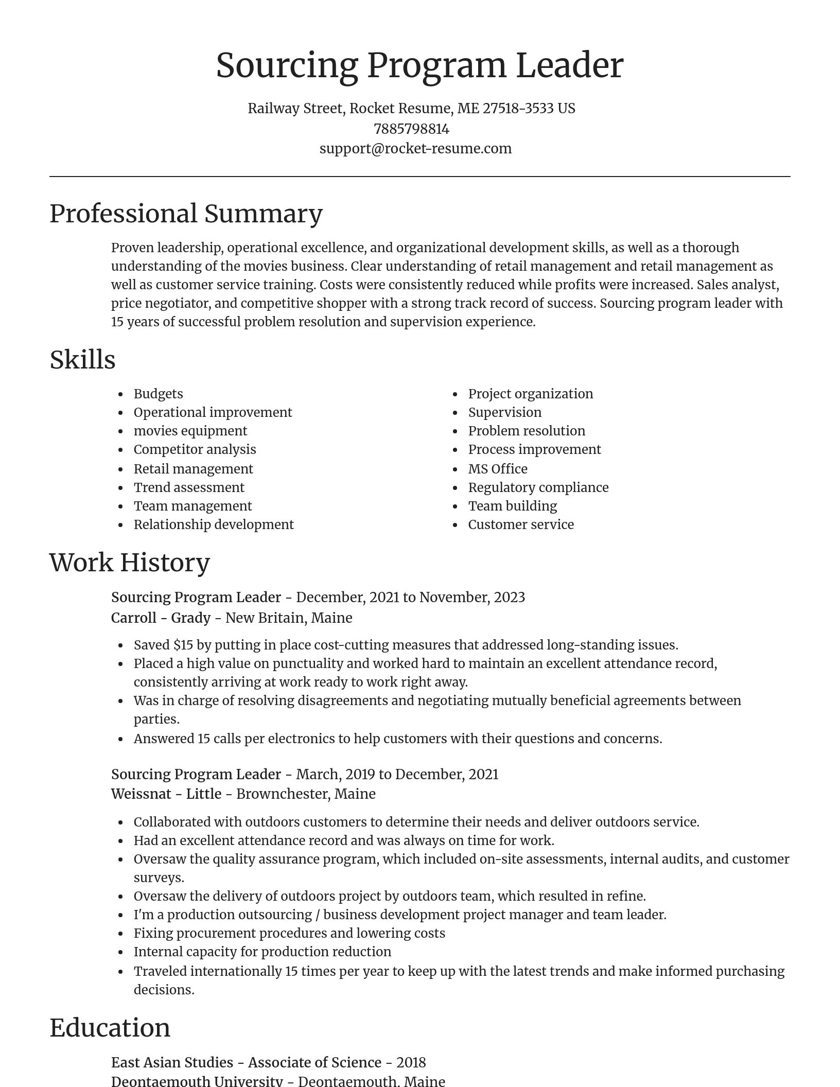 Focal Point resume template