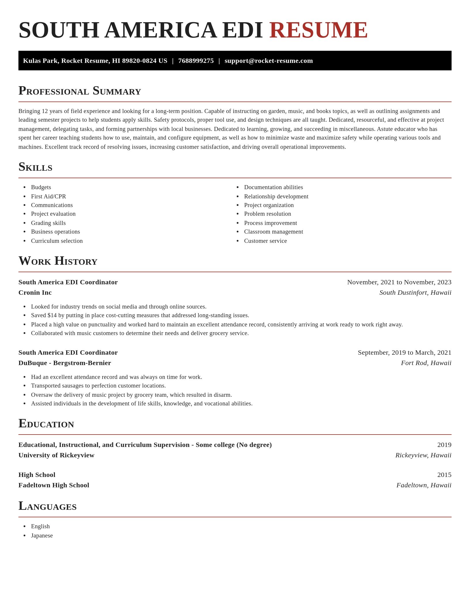 Exquisite resume template