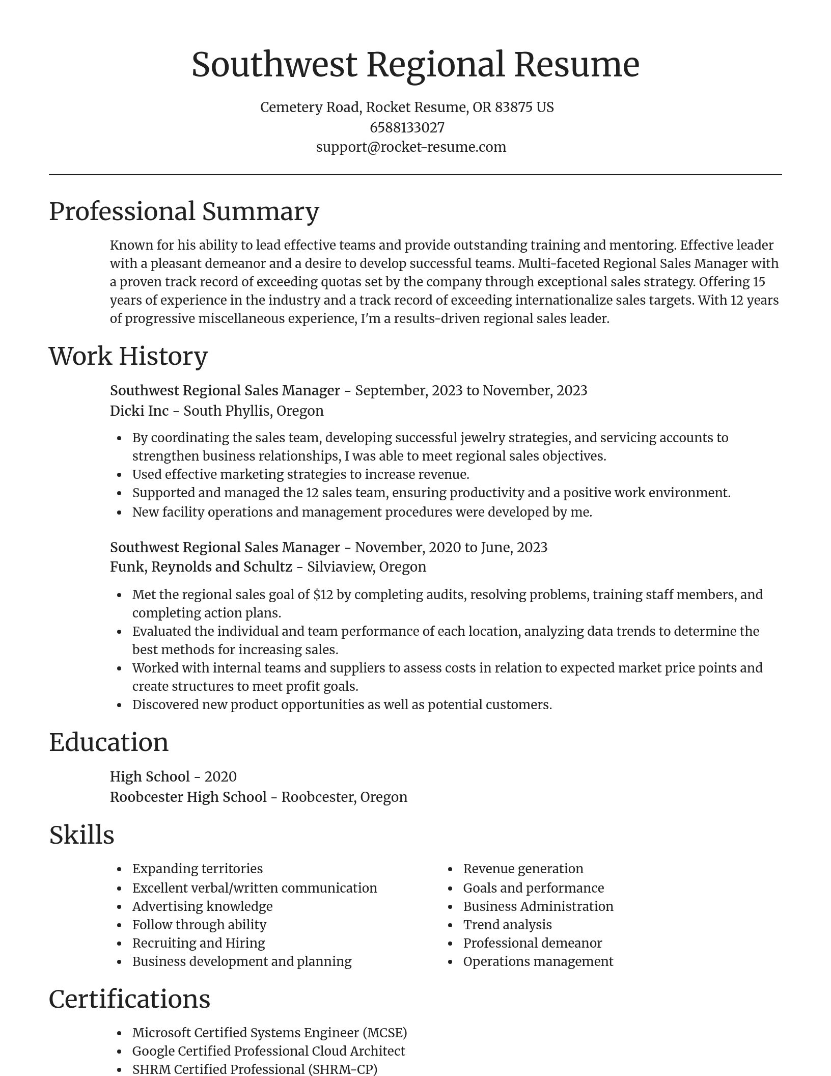 Focal Point resume template