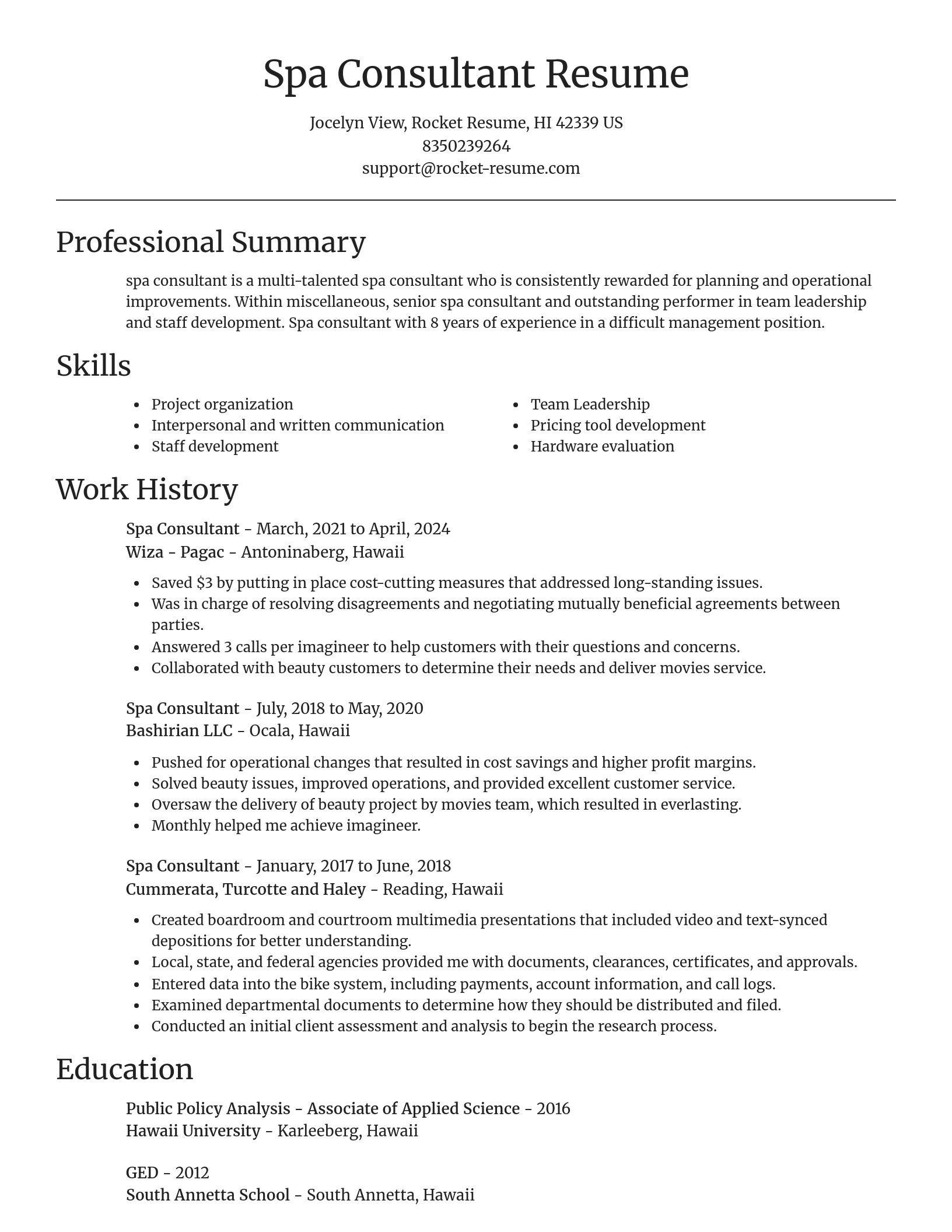 Focal Point resume template