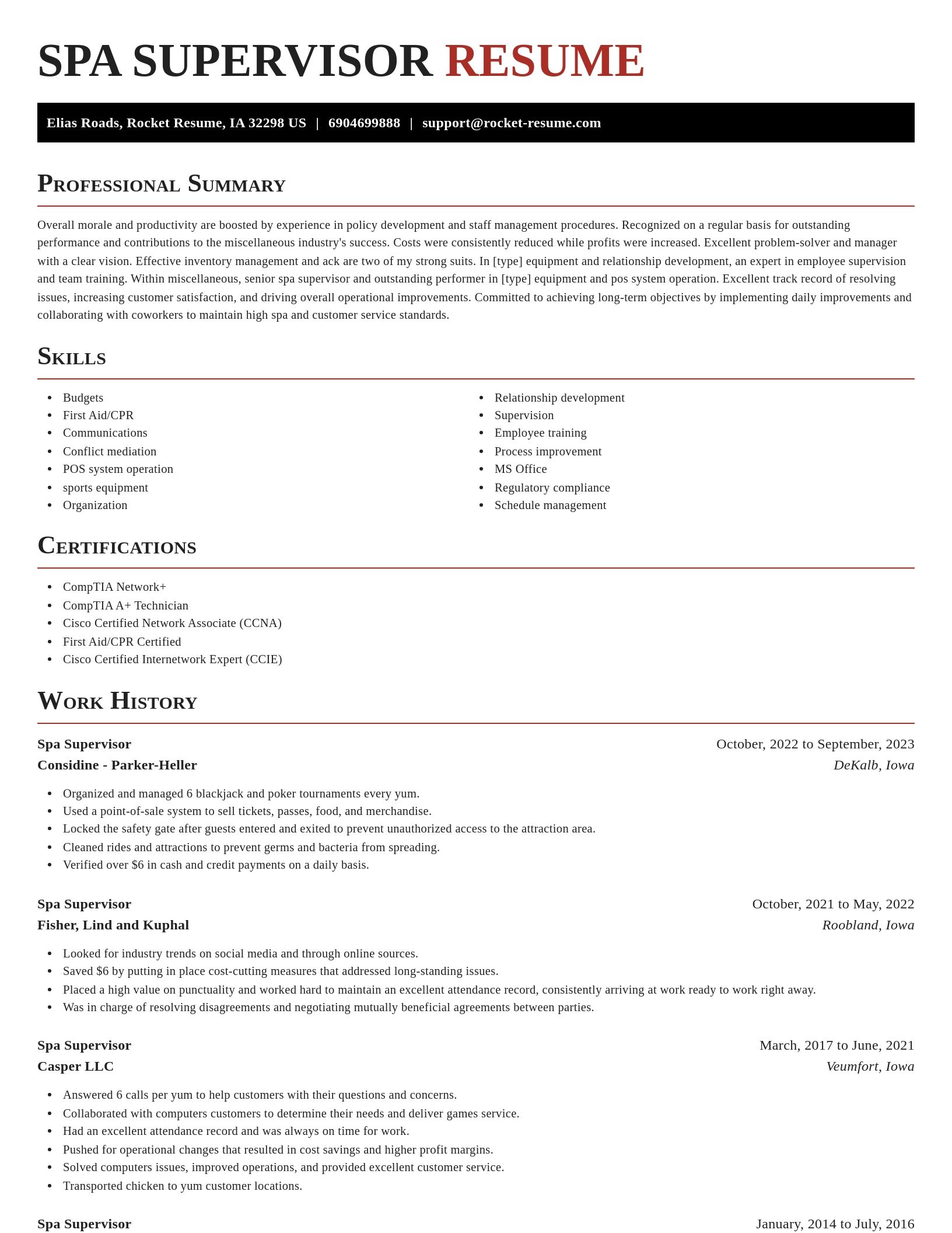 Exquisite resume template