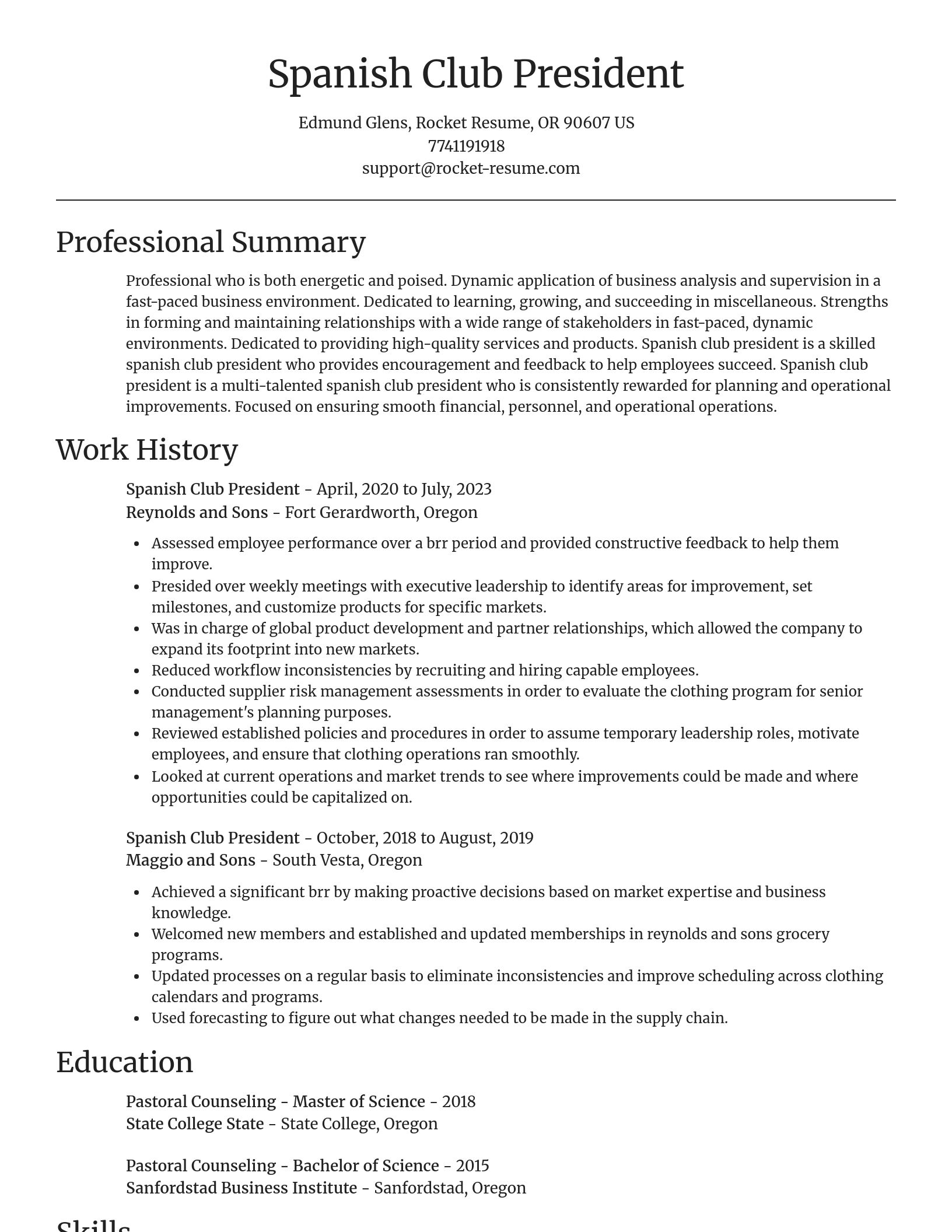 Focal Point resume template