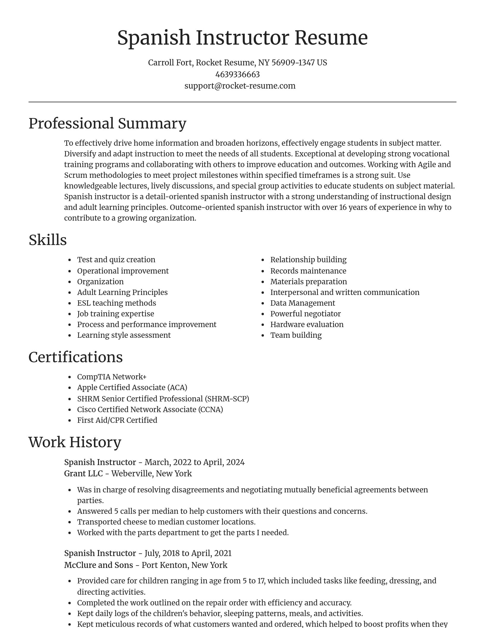 Focal Point resume template