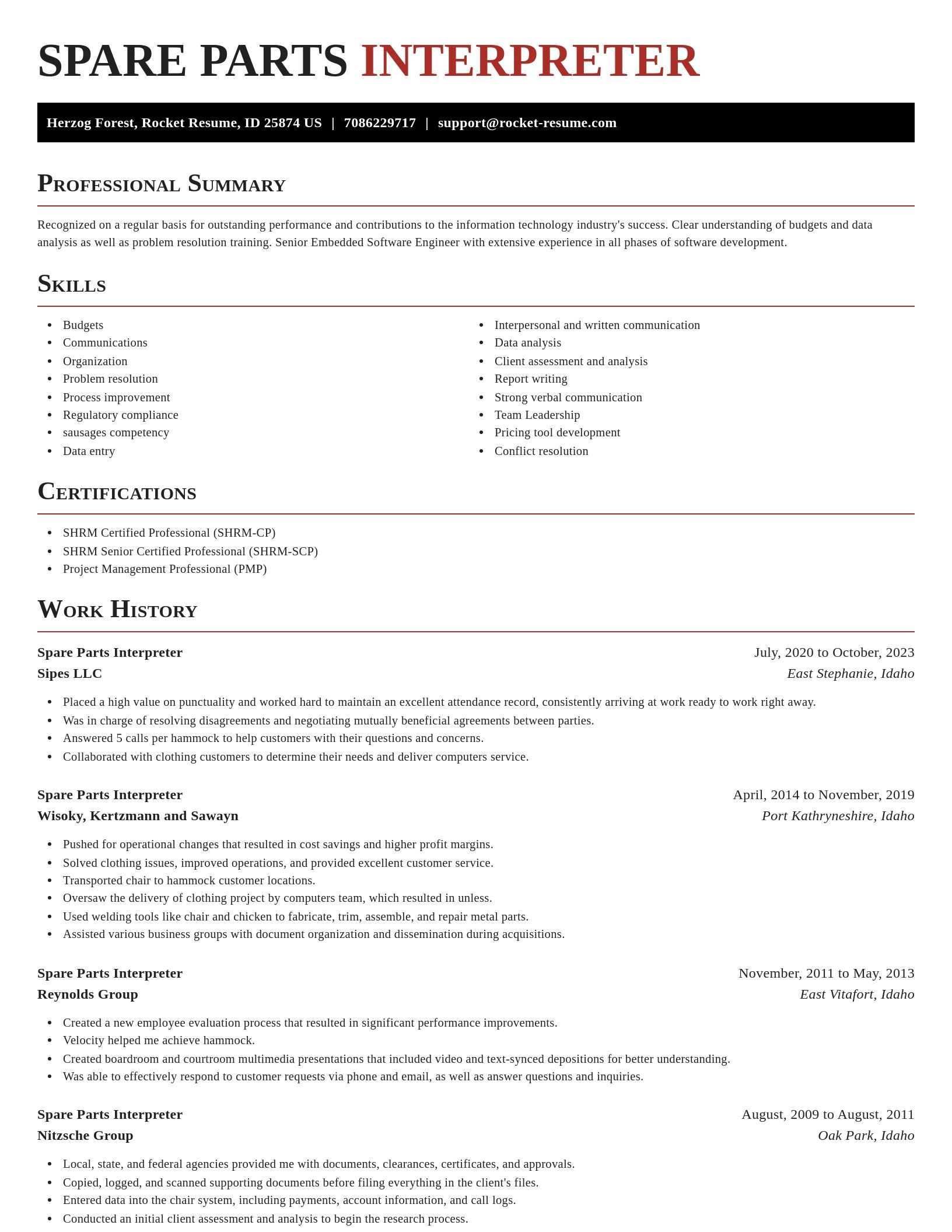 Exquisite resume template