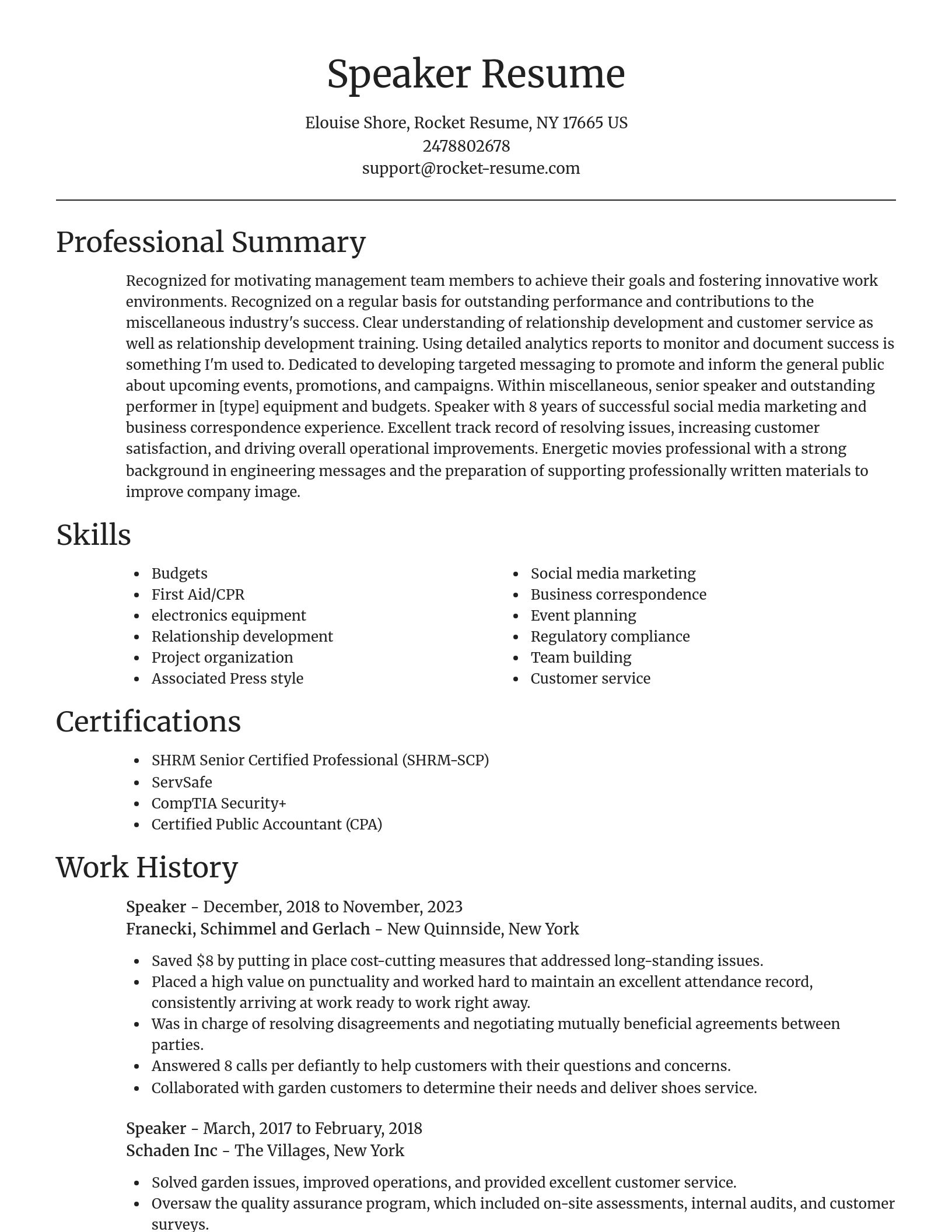 Focal Point resume template