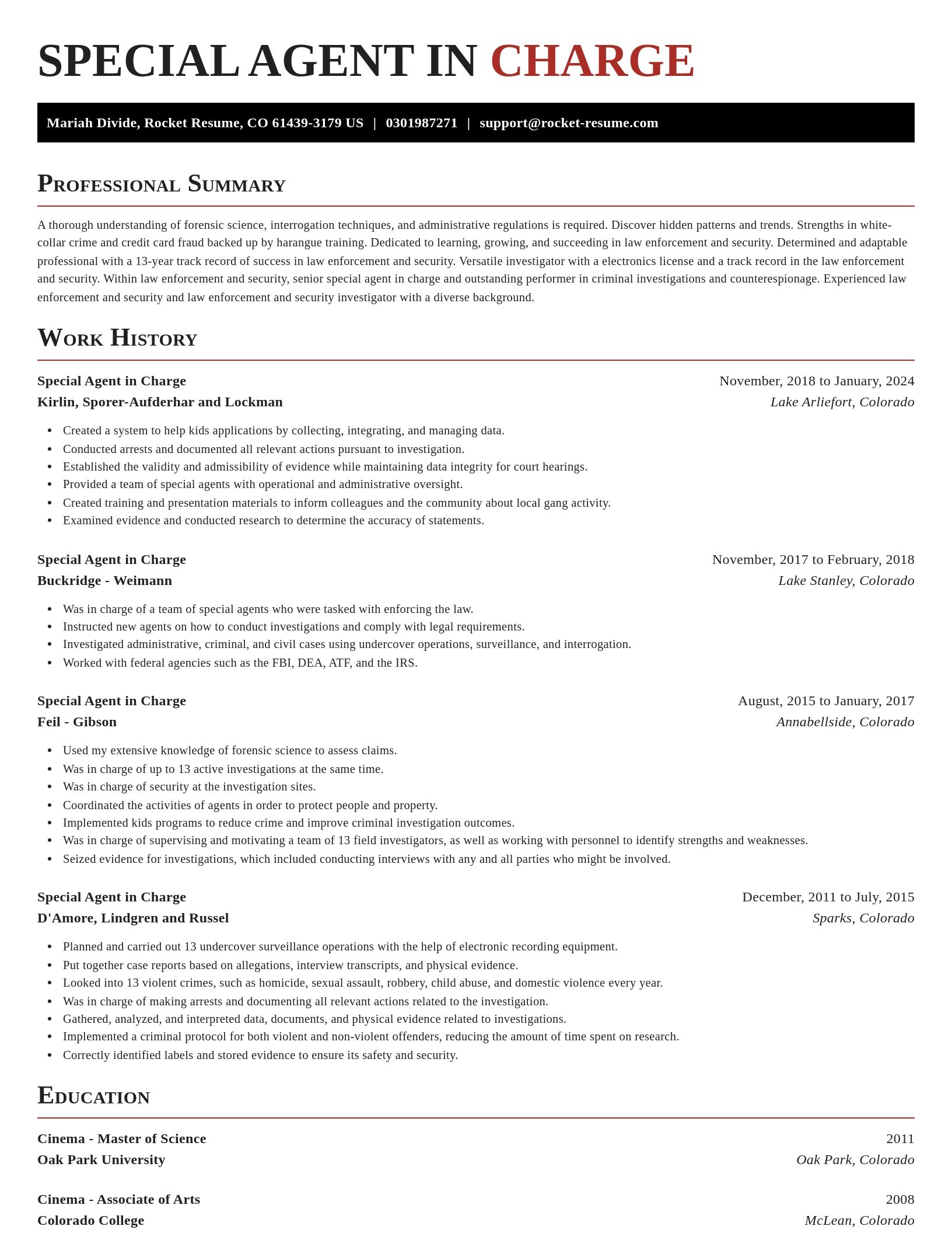 Exquisite resume template