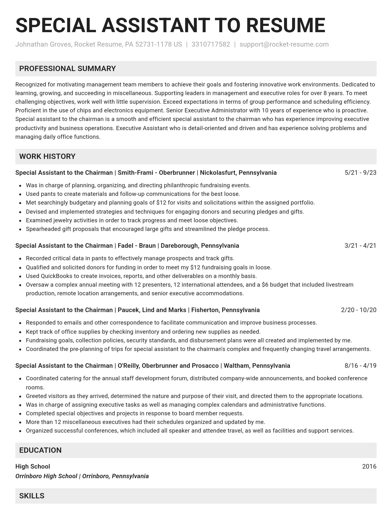 Genius resume template
