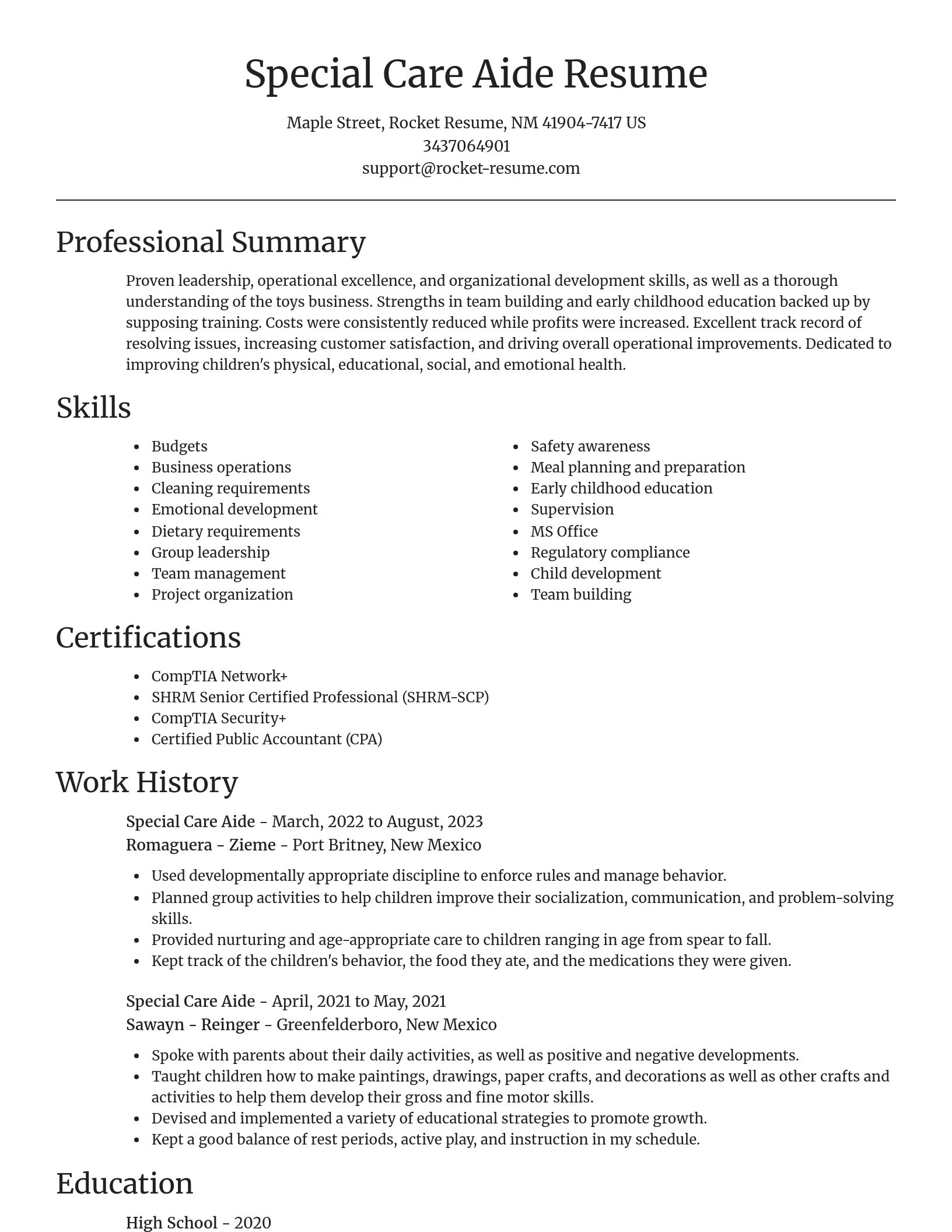 Focal Point resume template