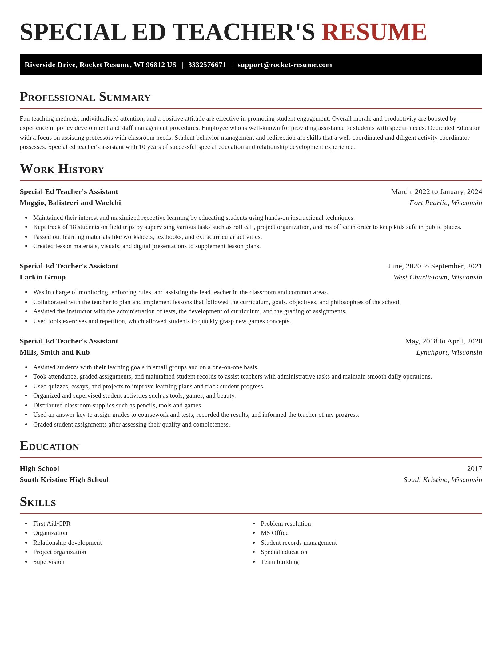 Exquisite resume template