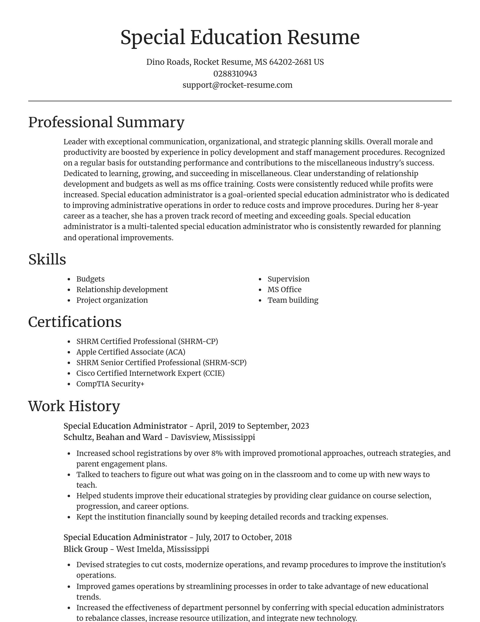 Focal Point resume template