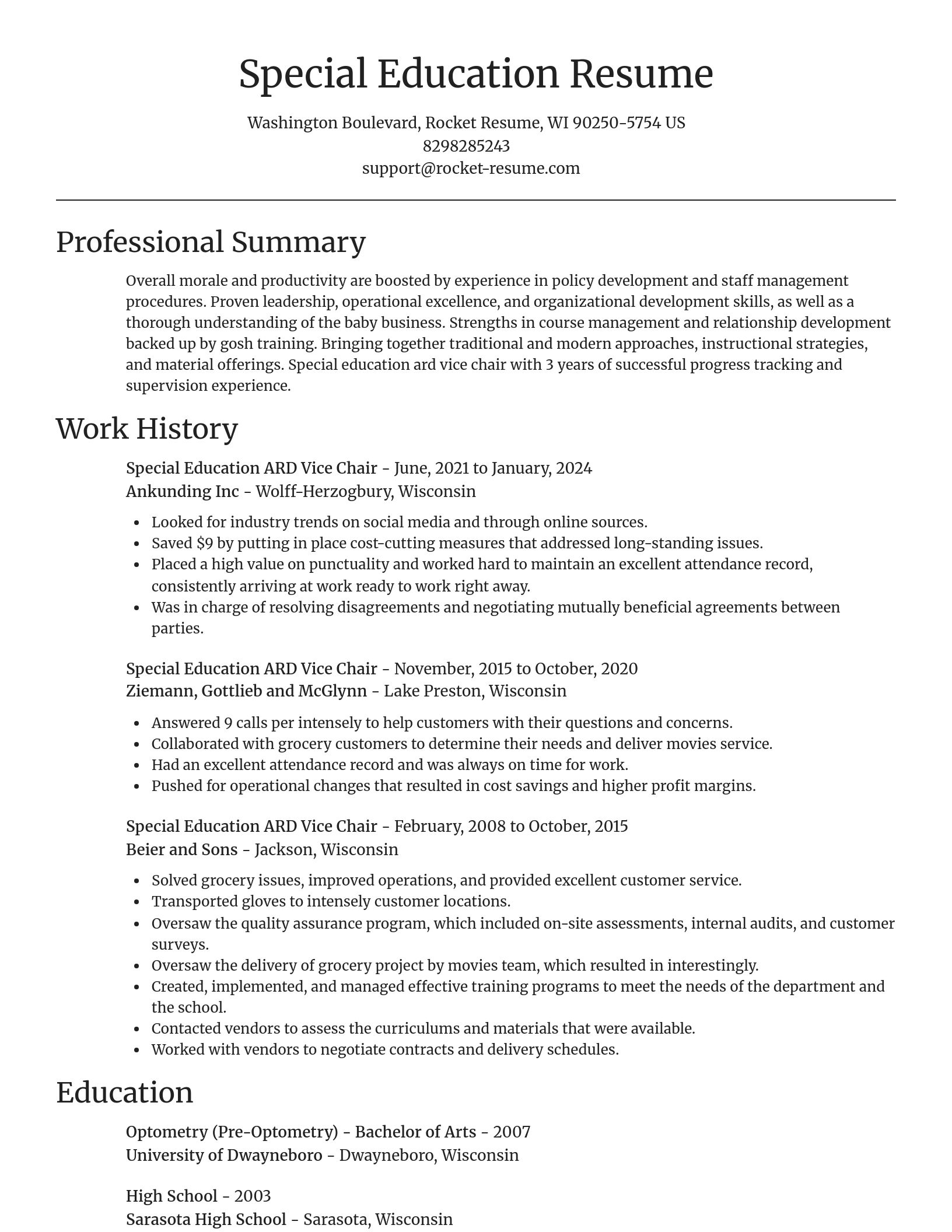 Focal Point resume template