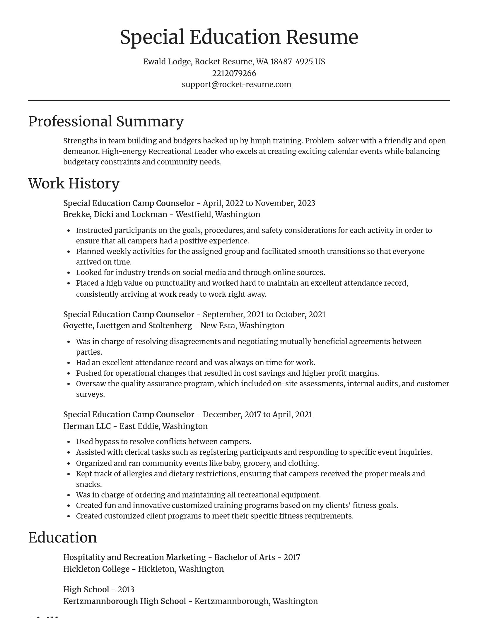 Focal Point resume template