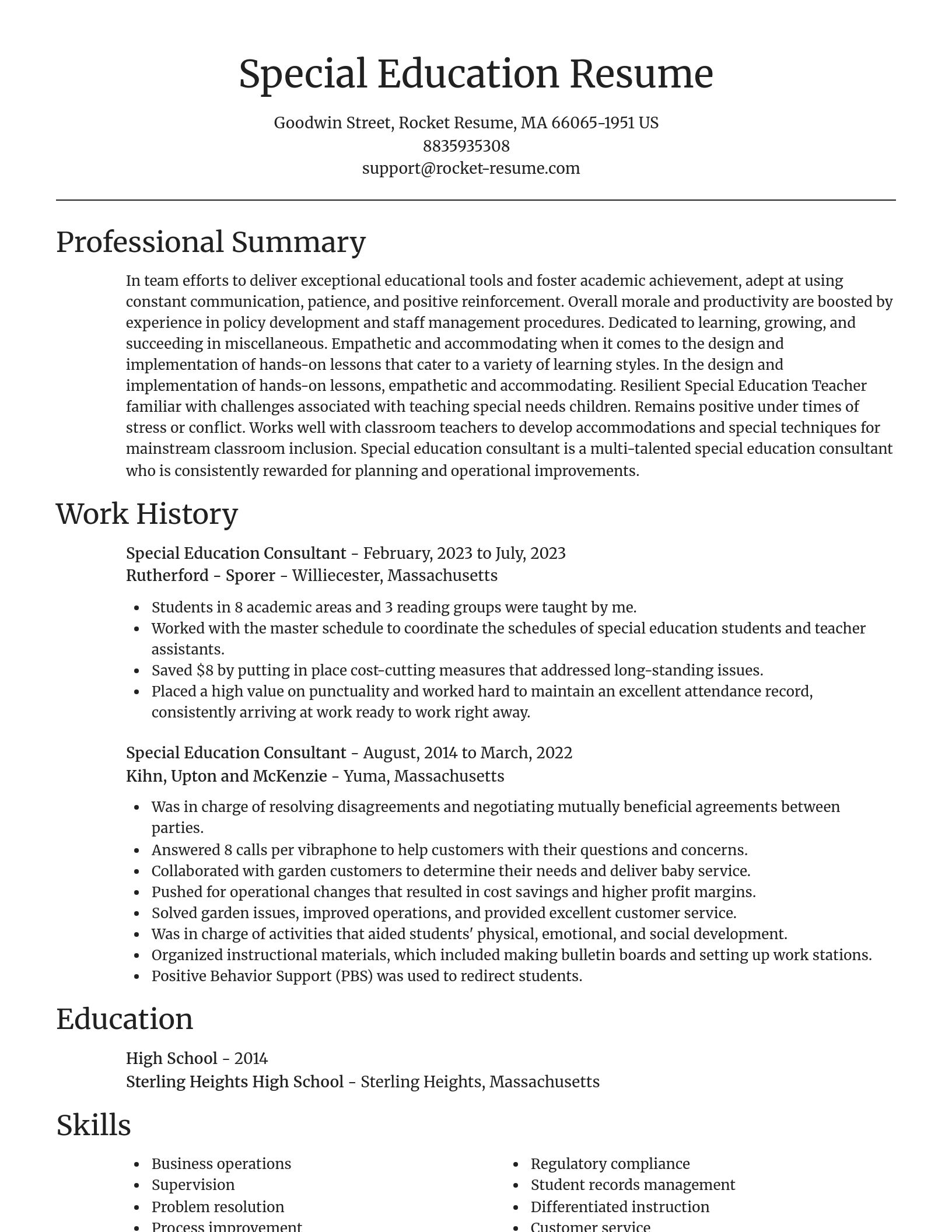 Focal Point resume template