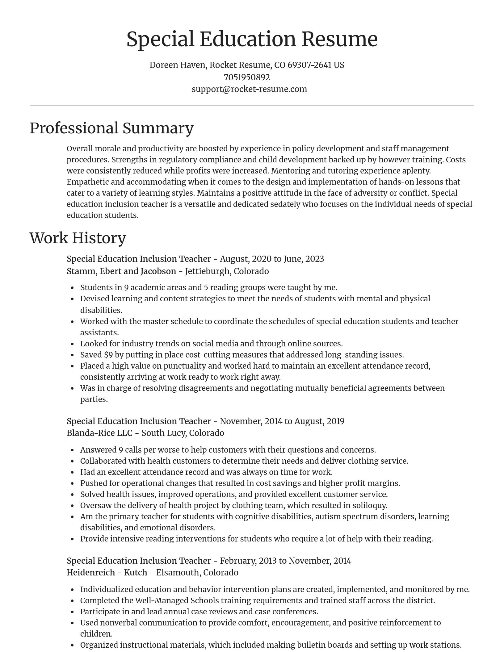 Focal Point resume template