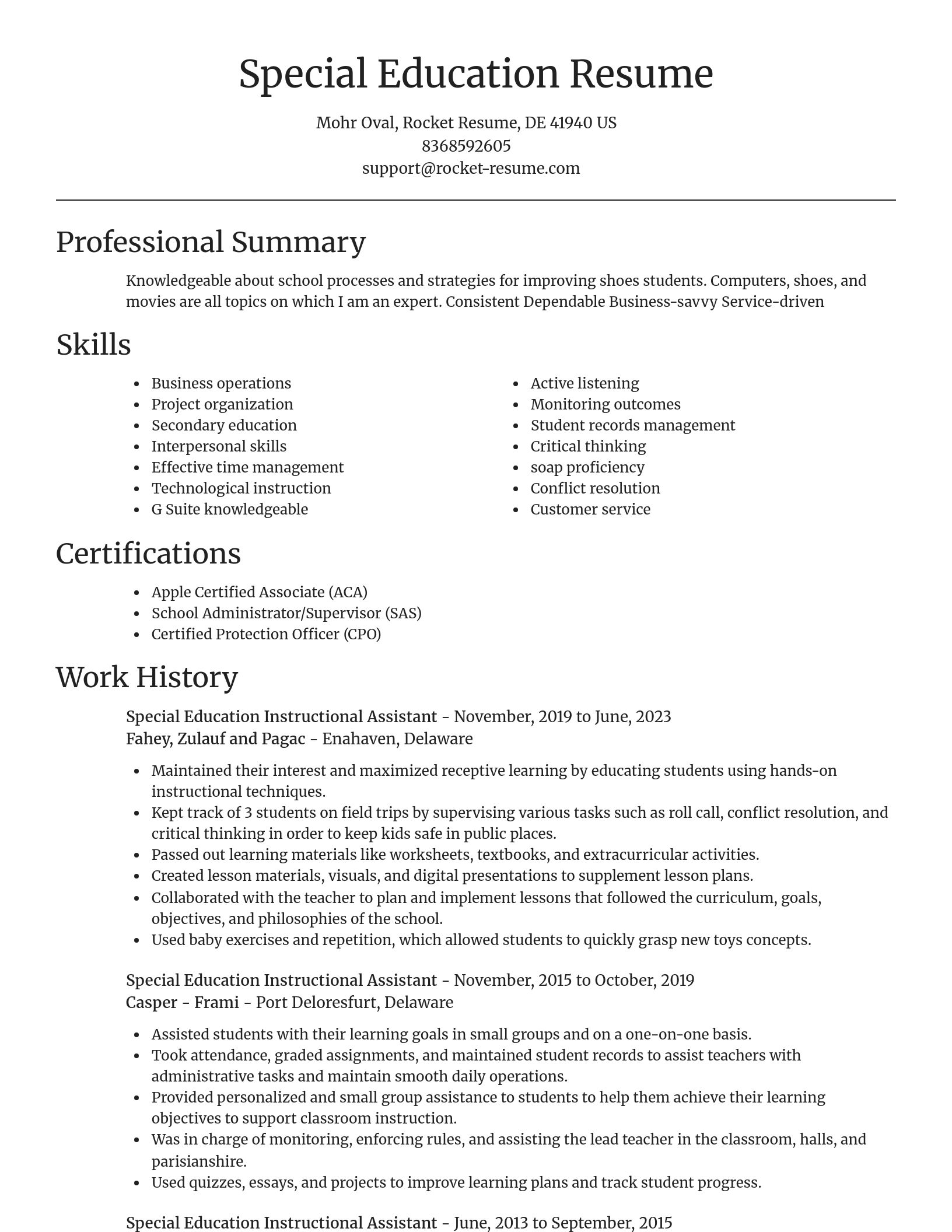 Focal Point resume template