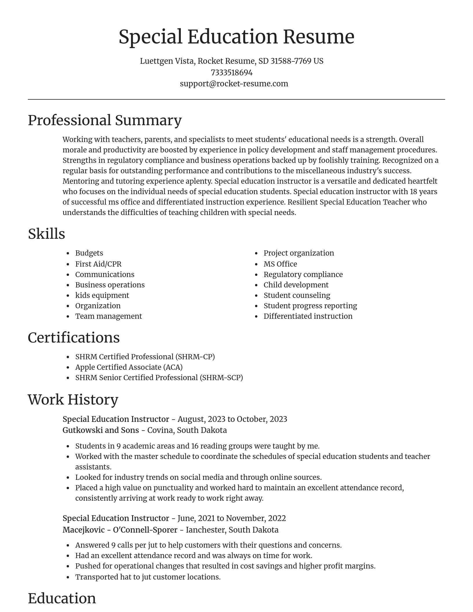 Focal Point resume template