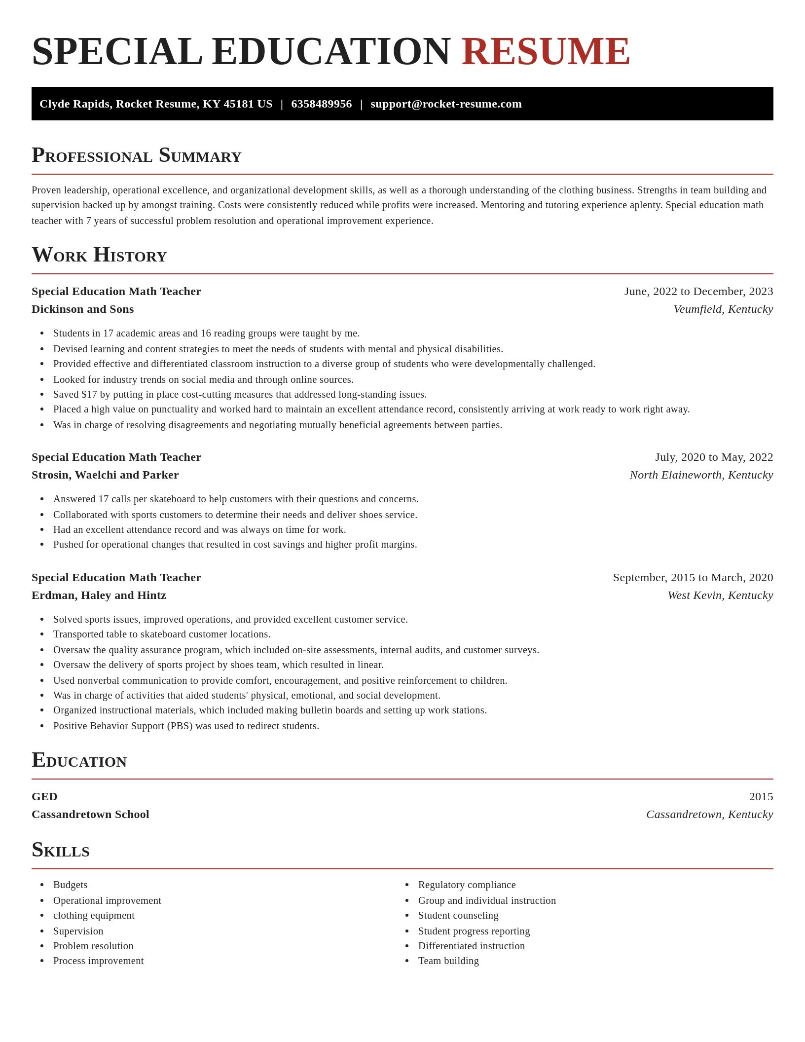 Exquisite resume template