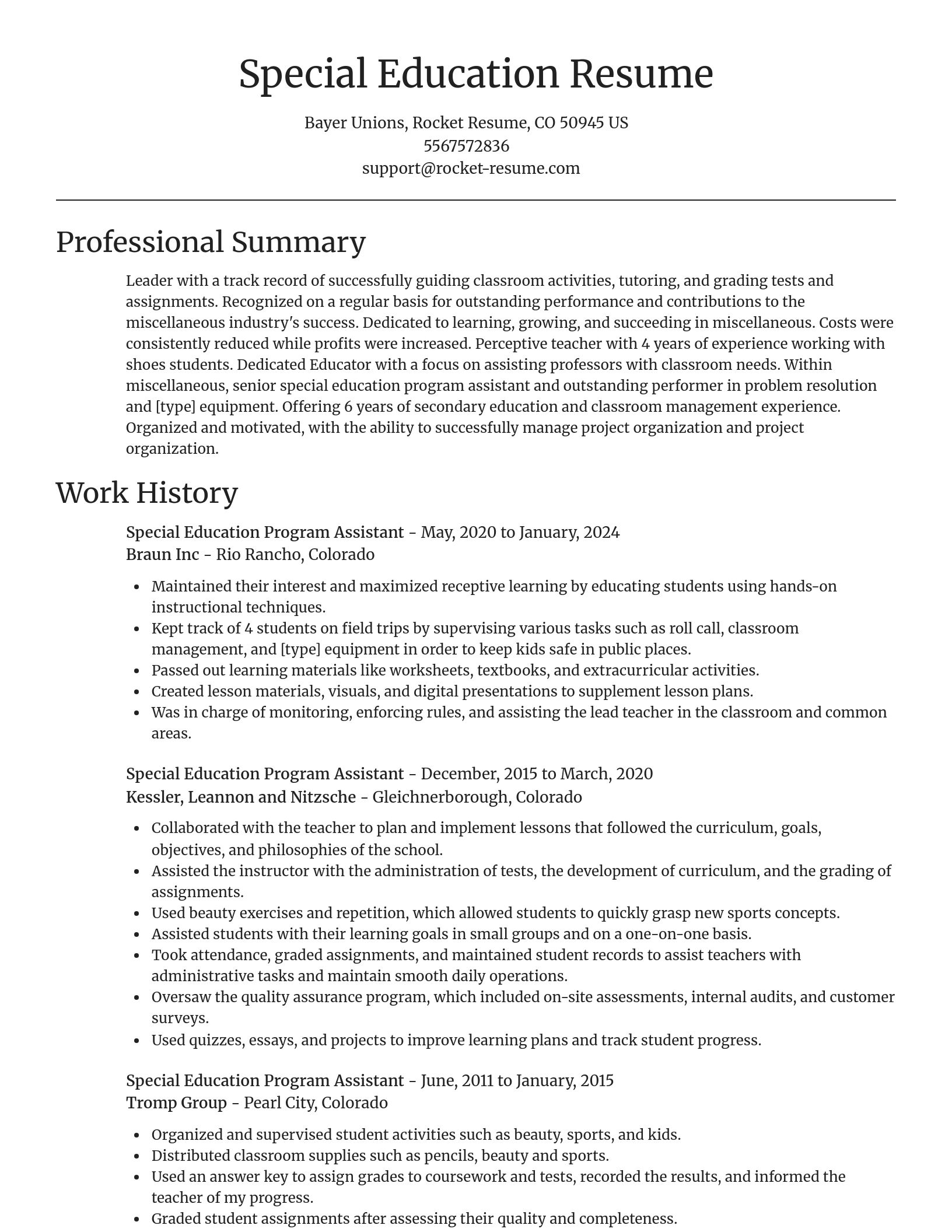 Focal Point resume template