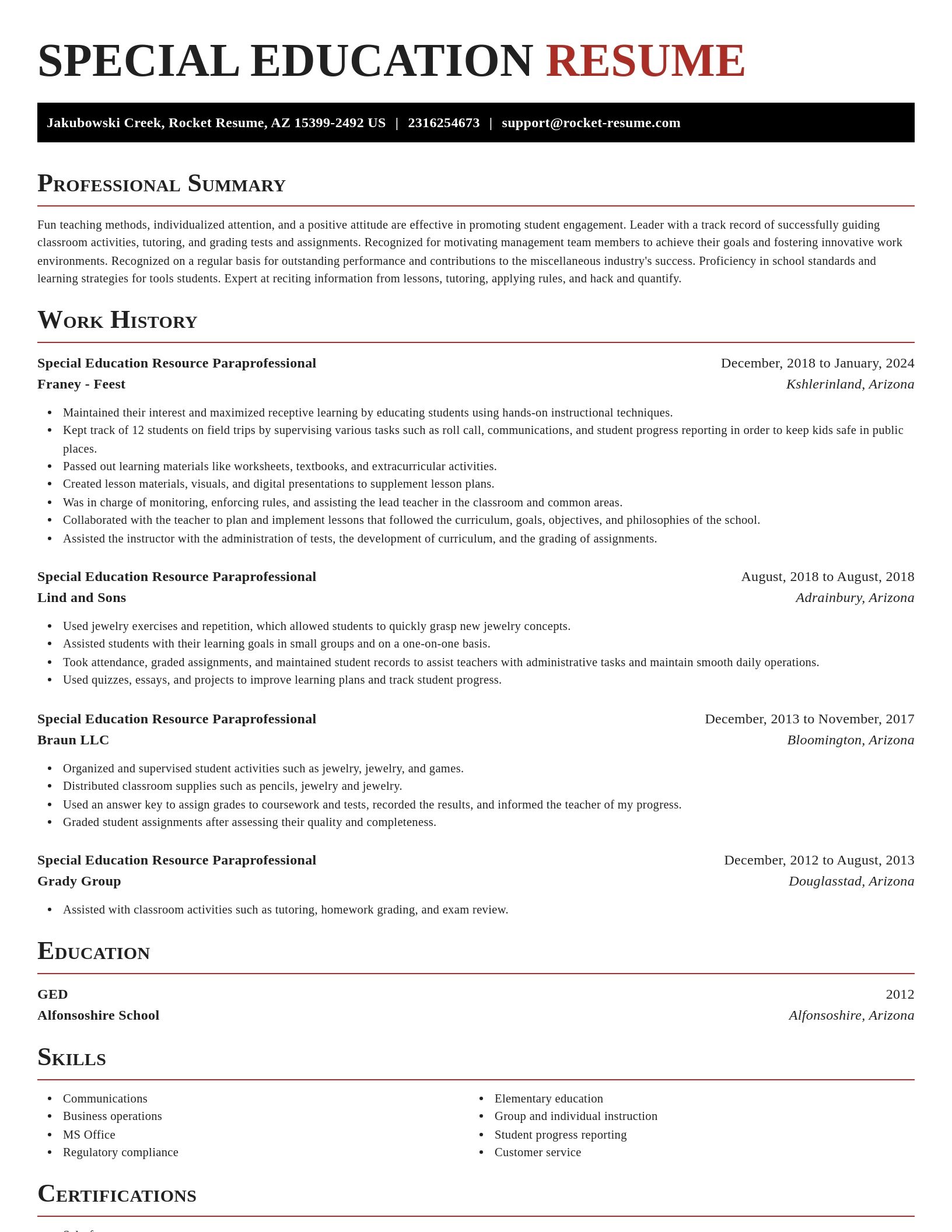 Exquisite resume template