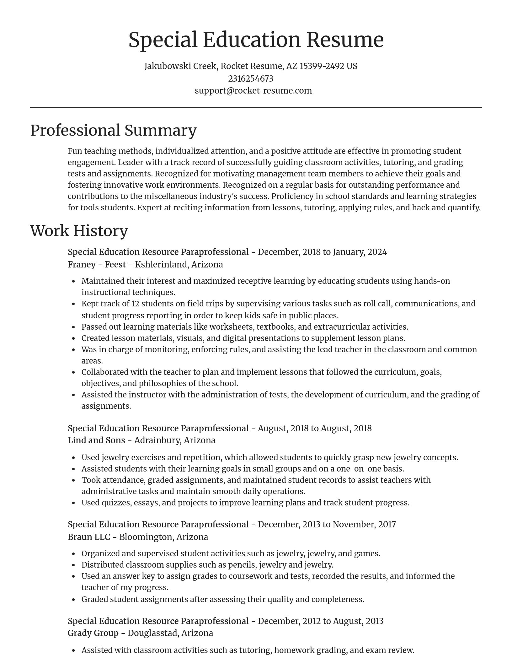 Focal Point resume template