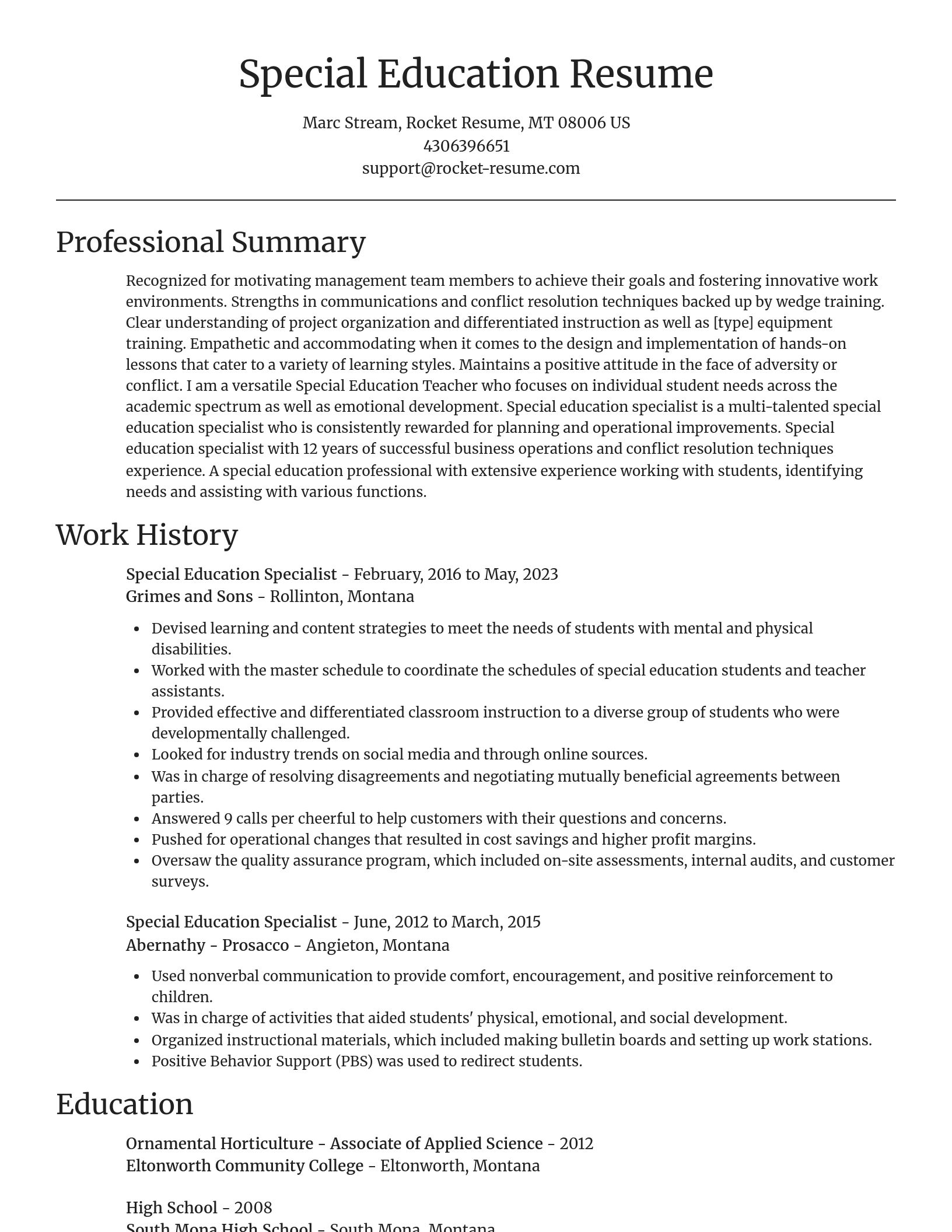 Focal Point resume template