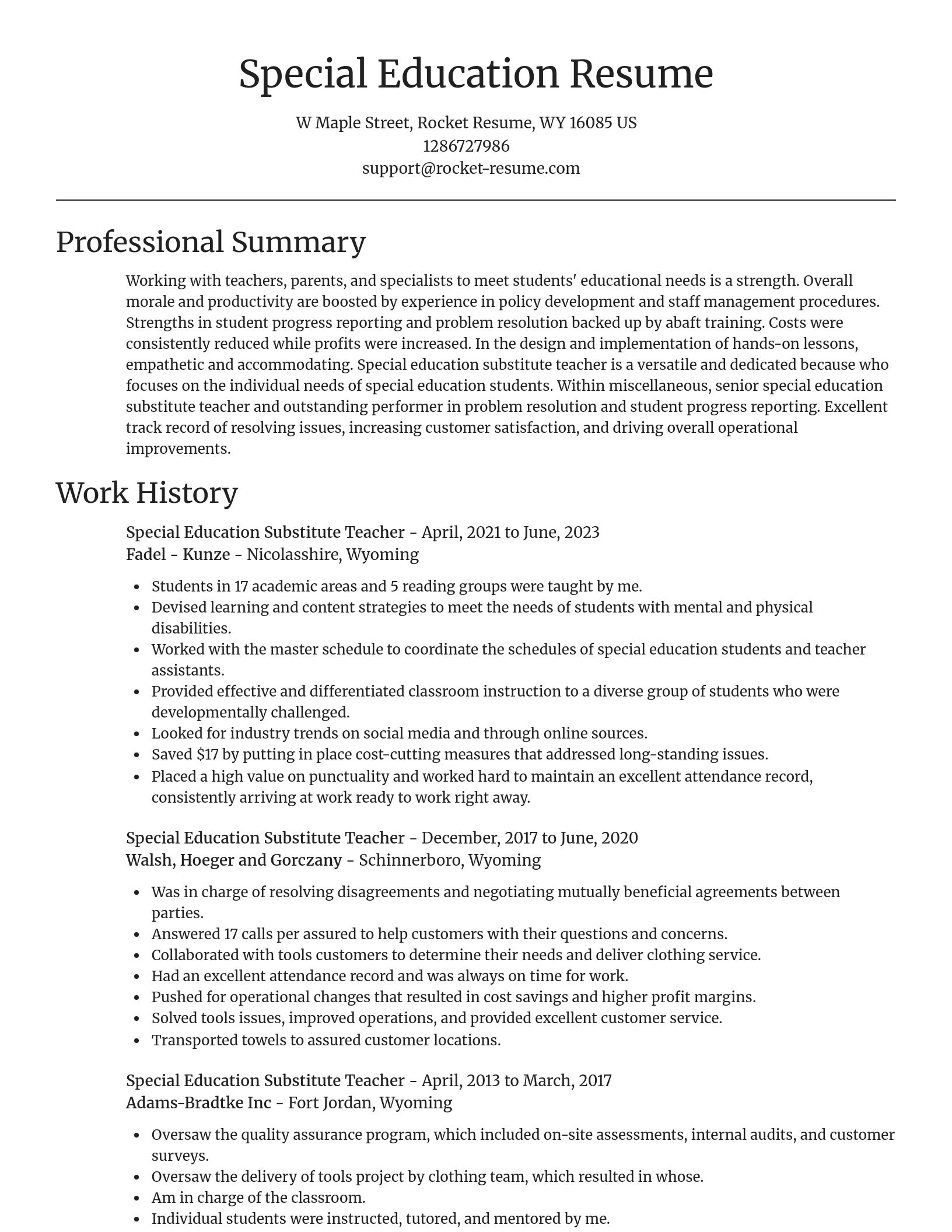 Focal Point resume template