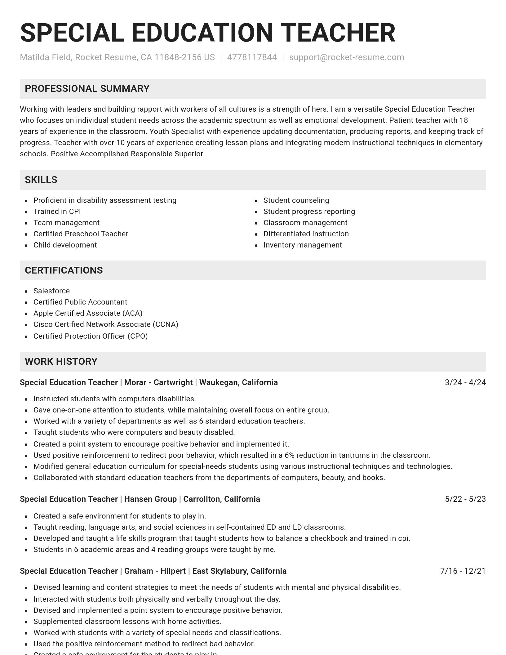 Genius resume template