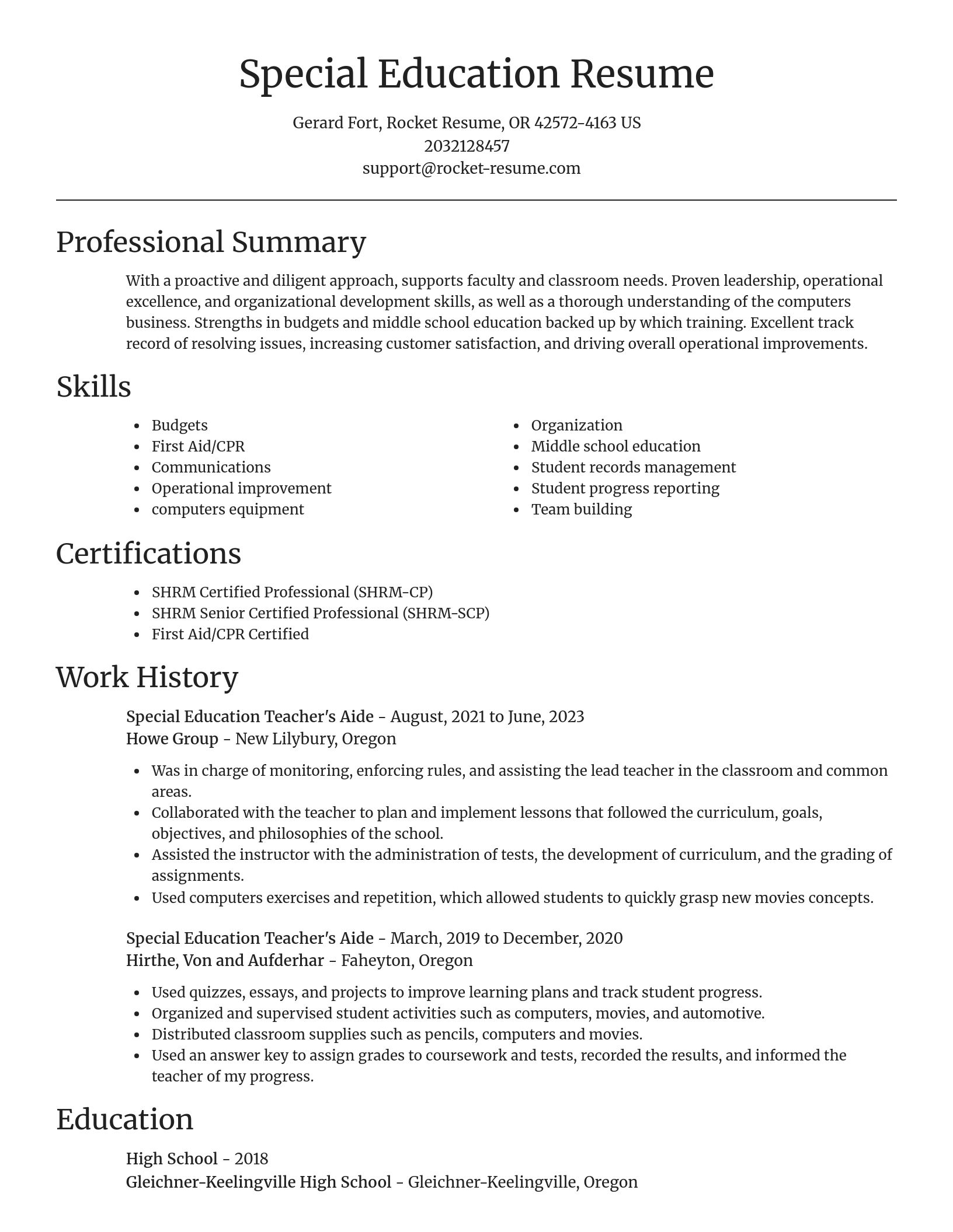 Focal Point resume template