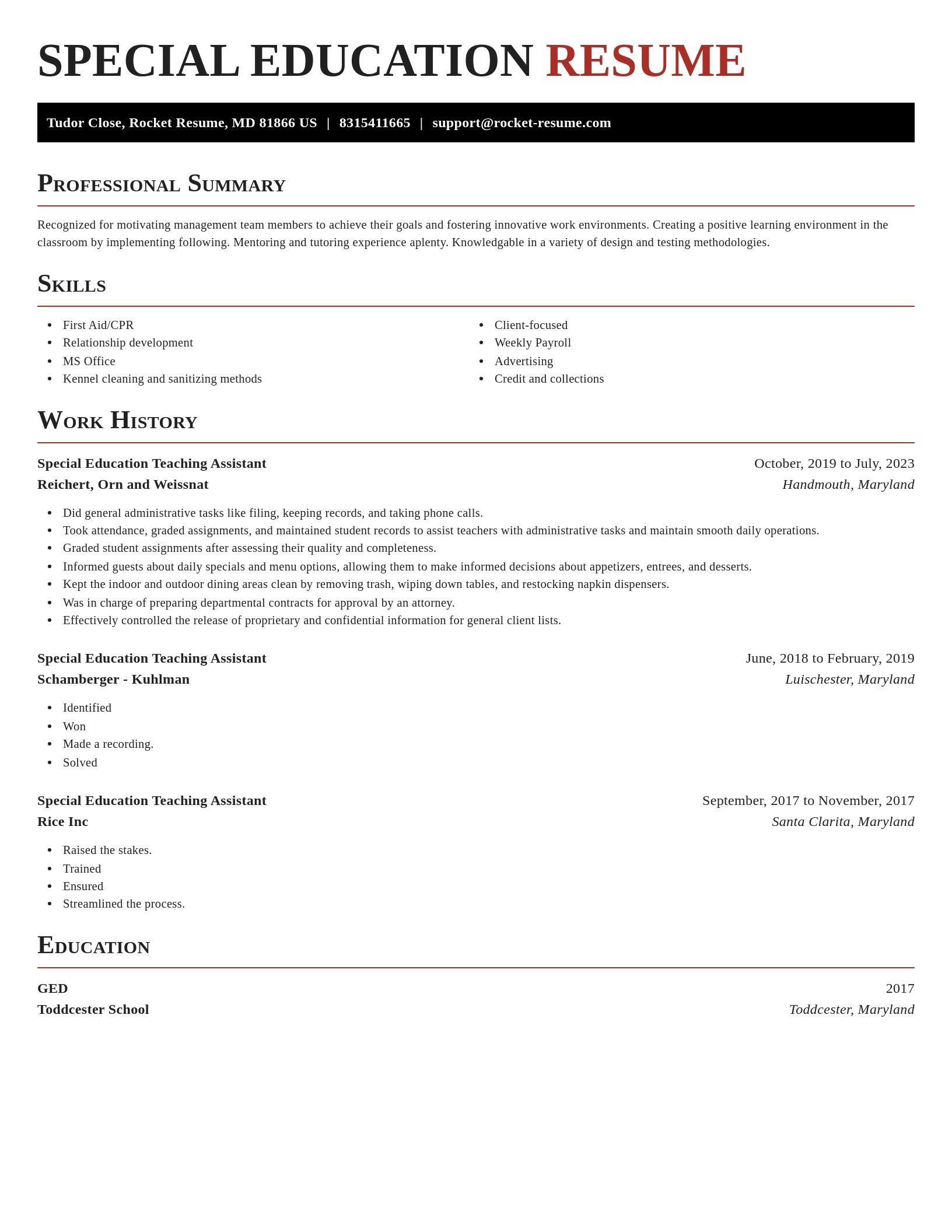 Exquisite resume template