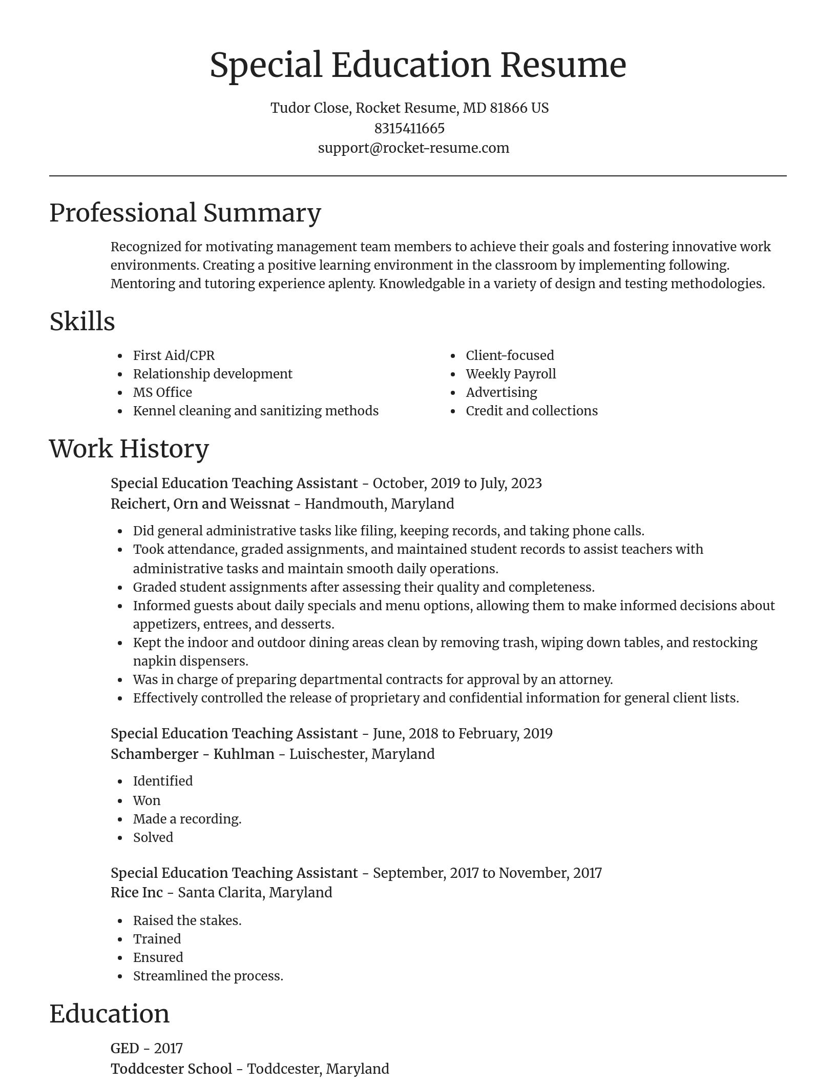 Focal Point resume template
