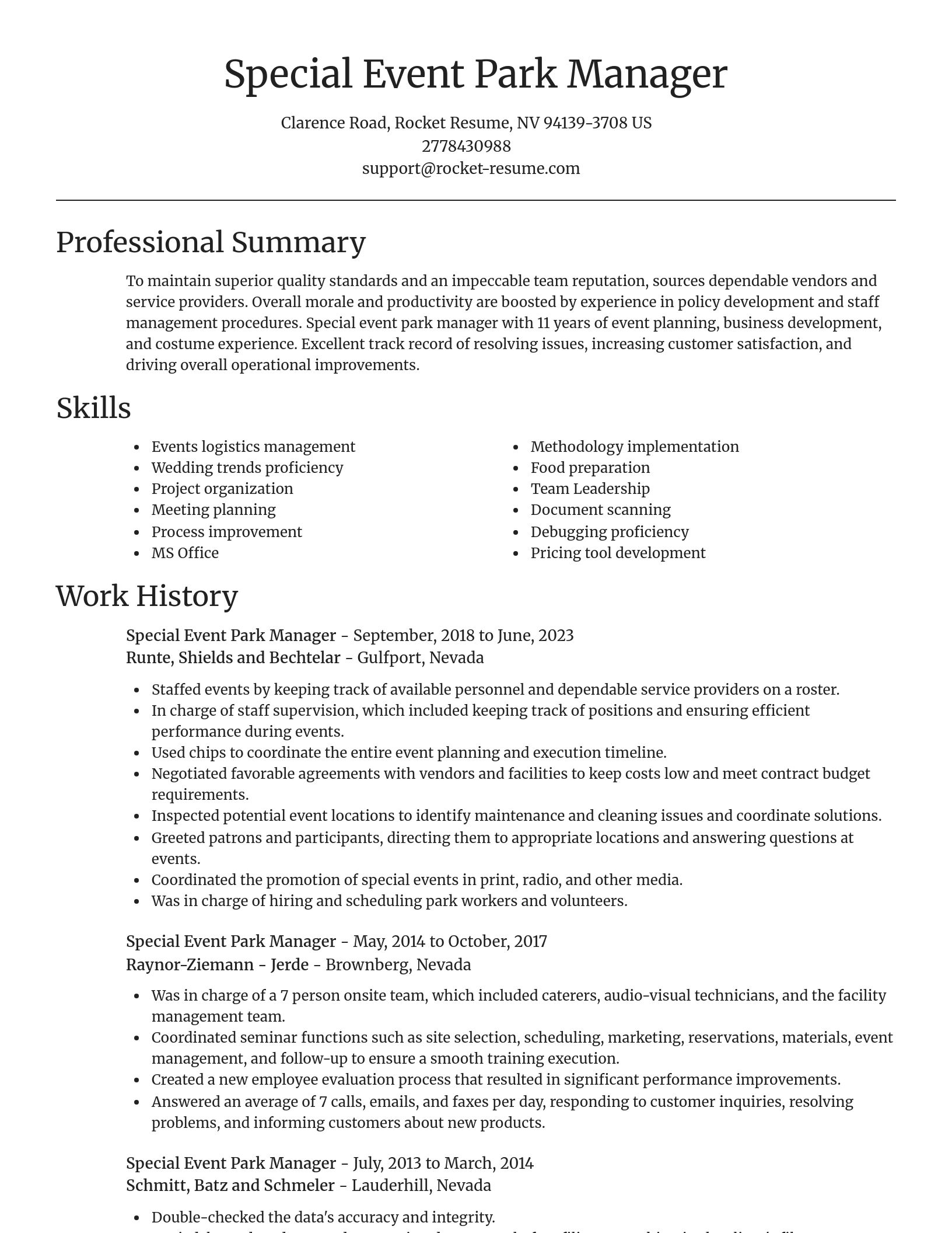 Focal Point resume template
