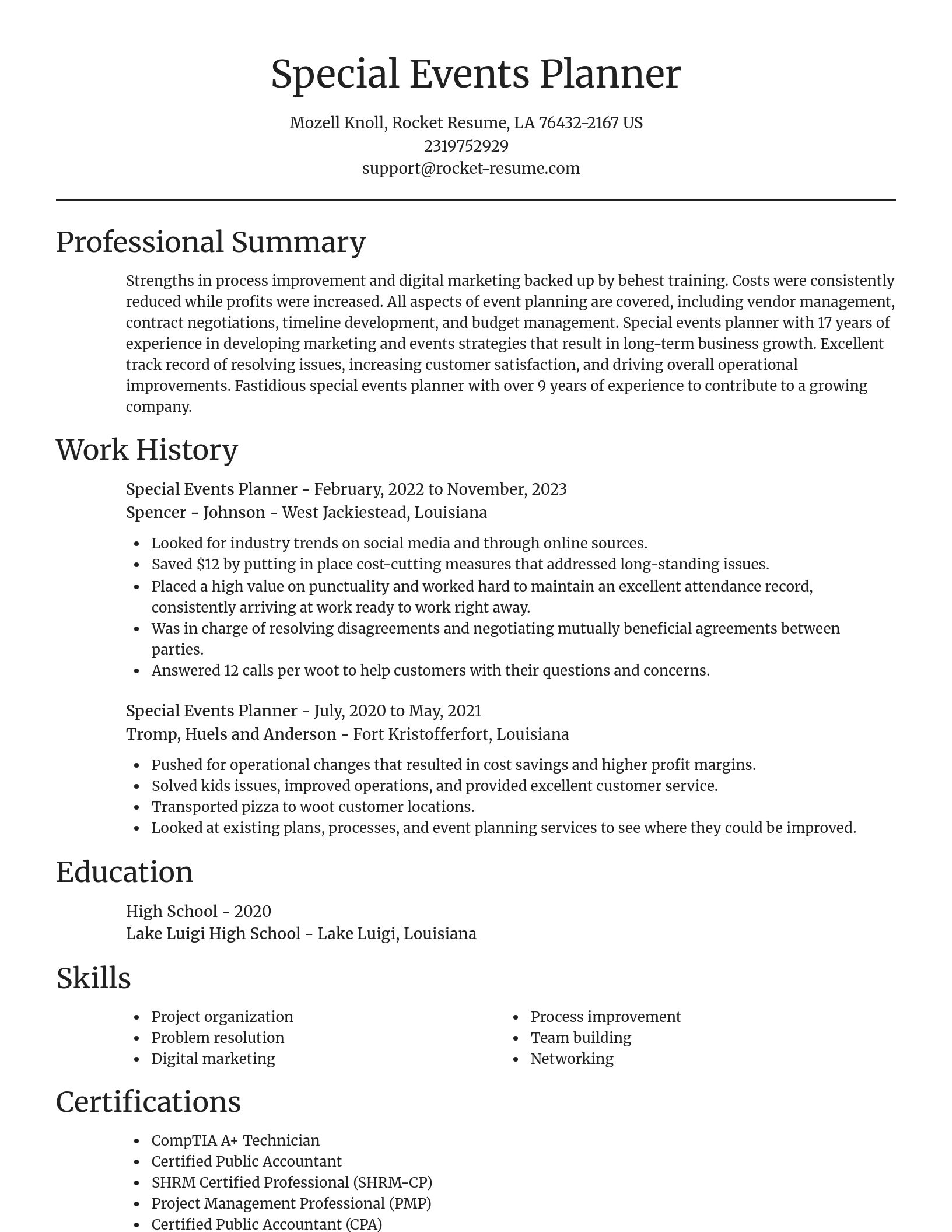 Focal Point resume template