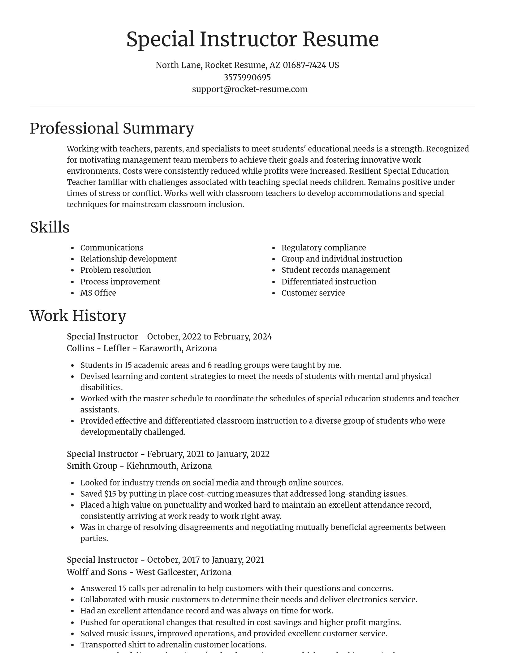 Focal Point resume template