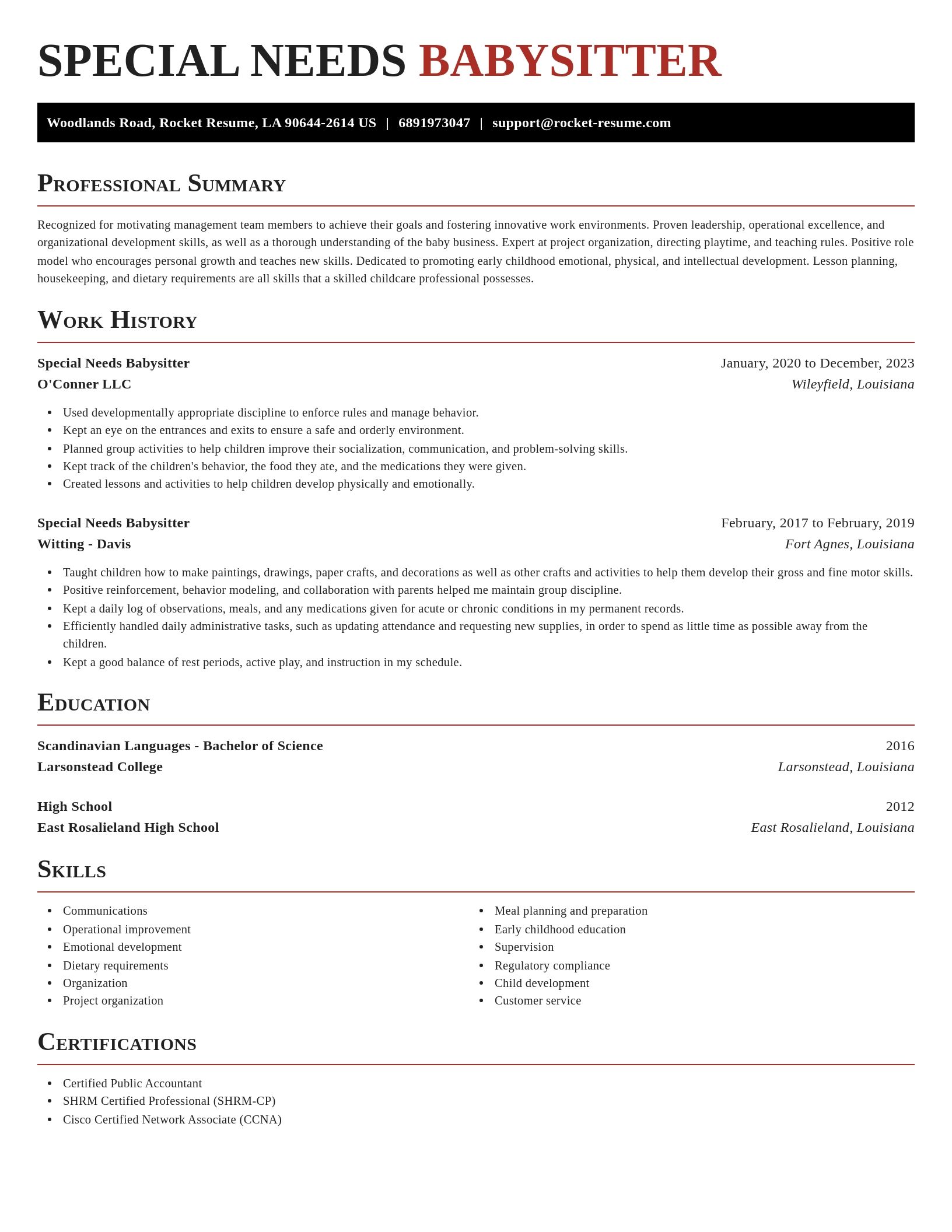 Exquisite resume template