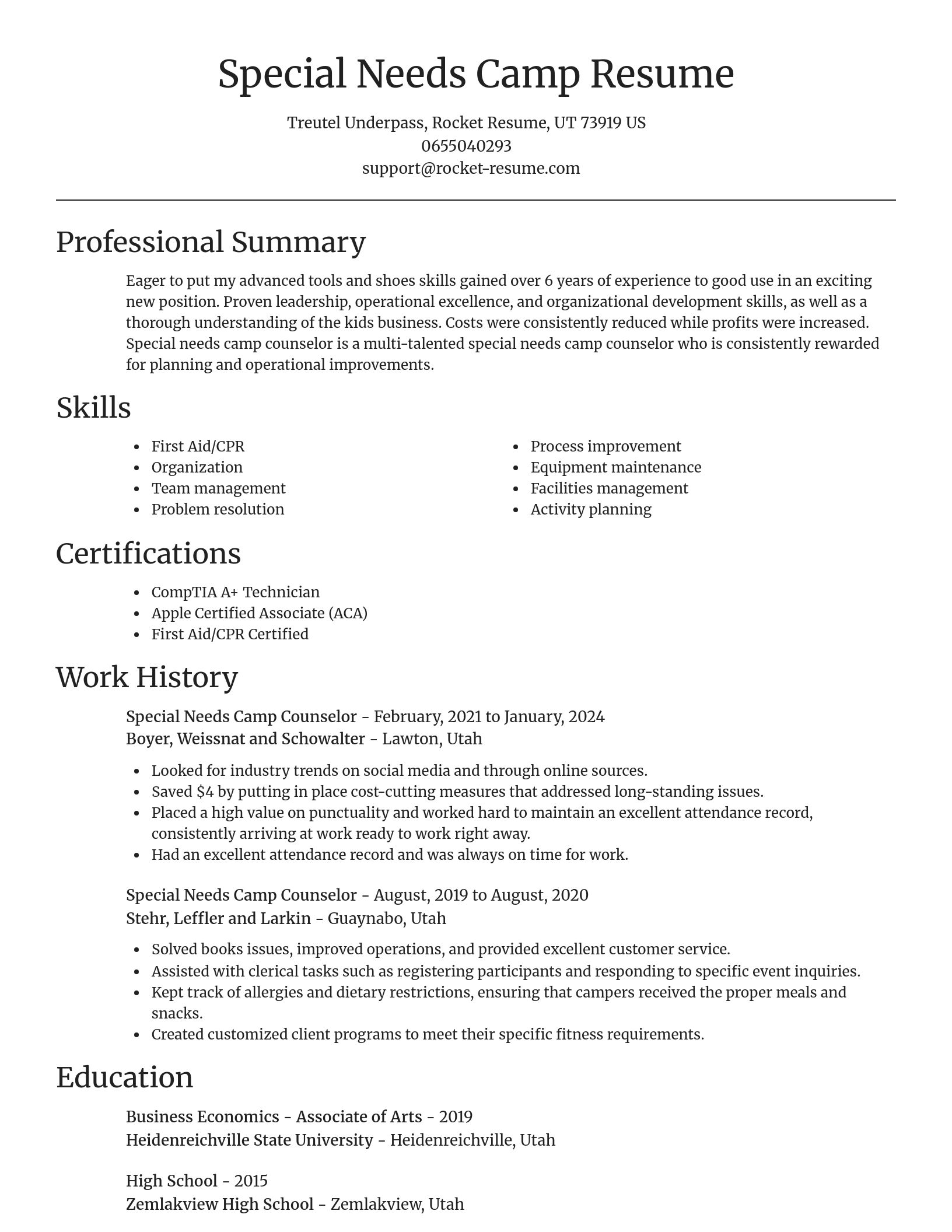 Focal Point resume template