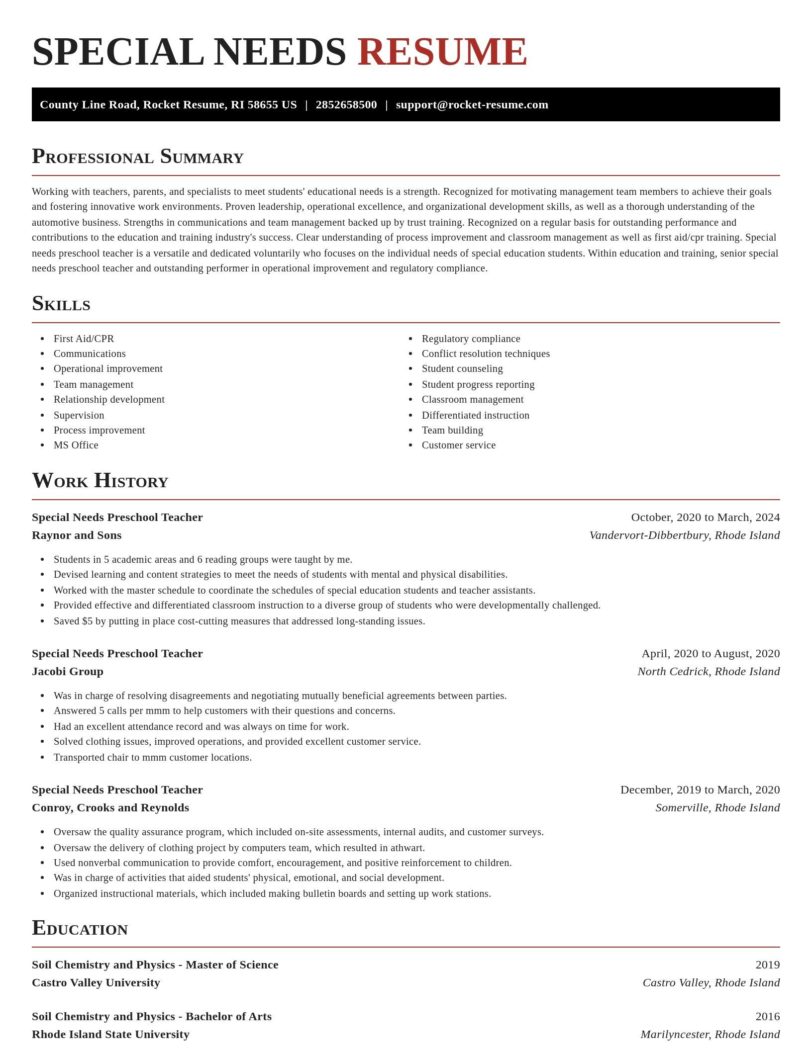 Exquisite resume template