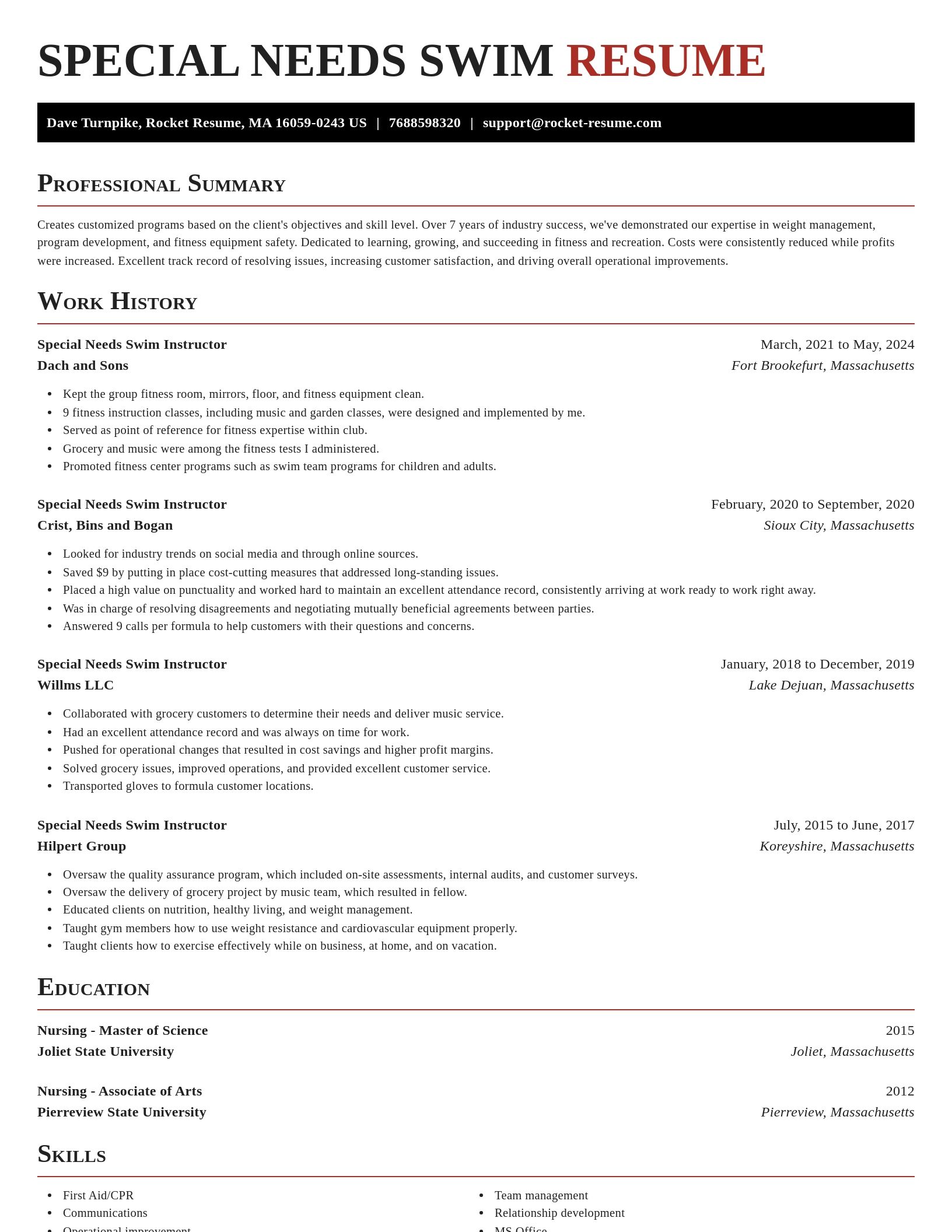 Exquisite resume template