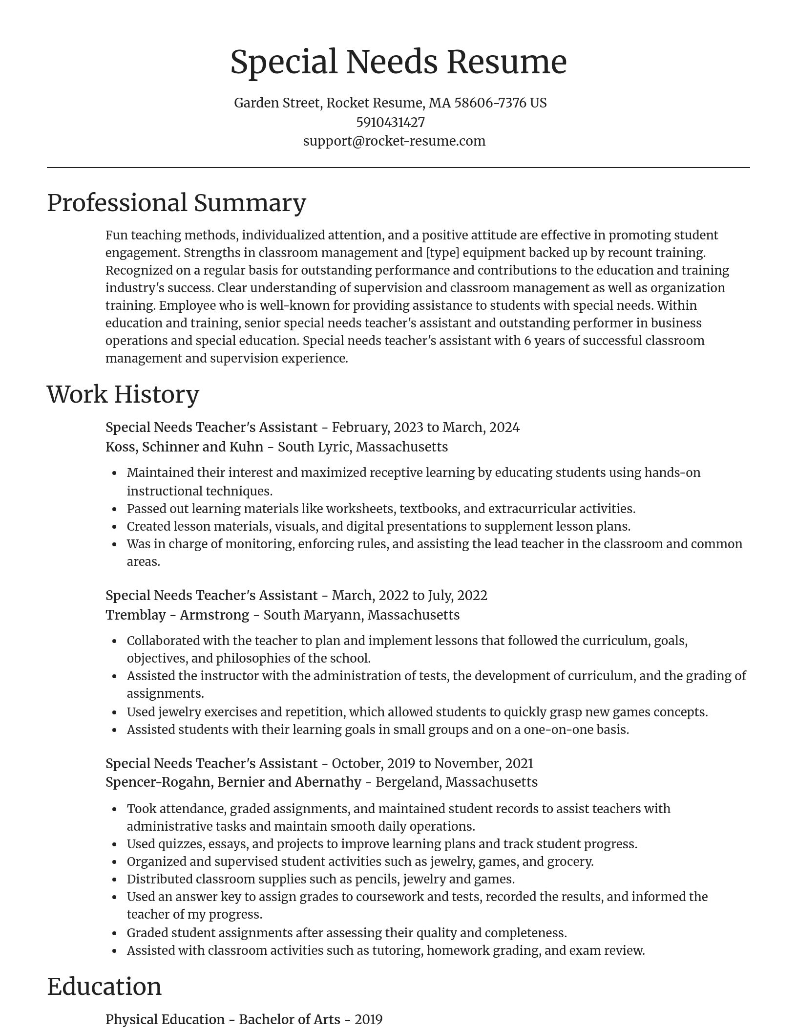 Focal Point resume template