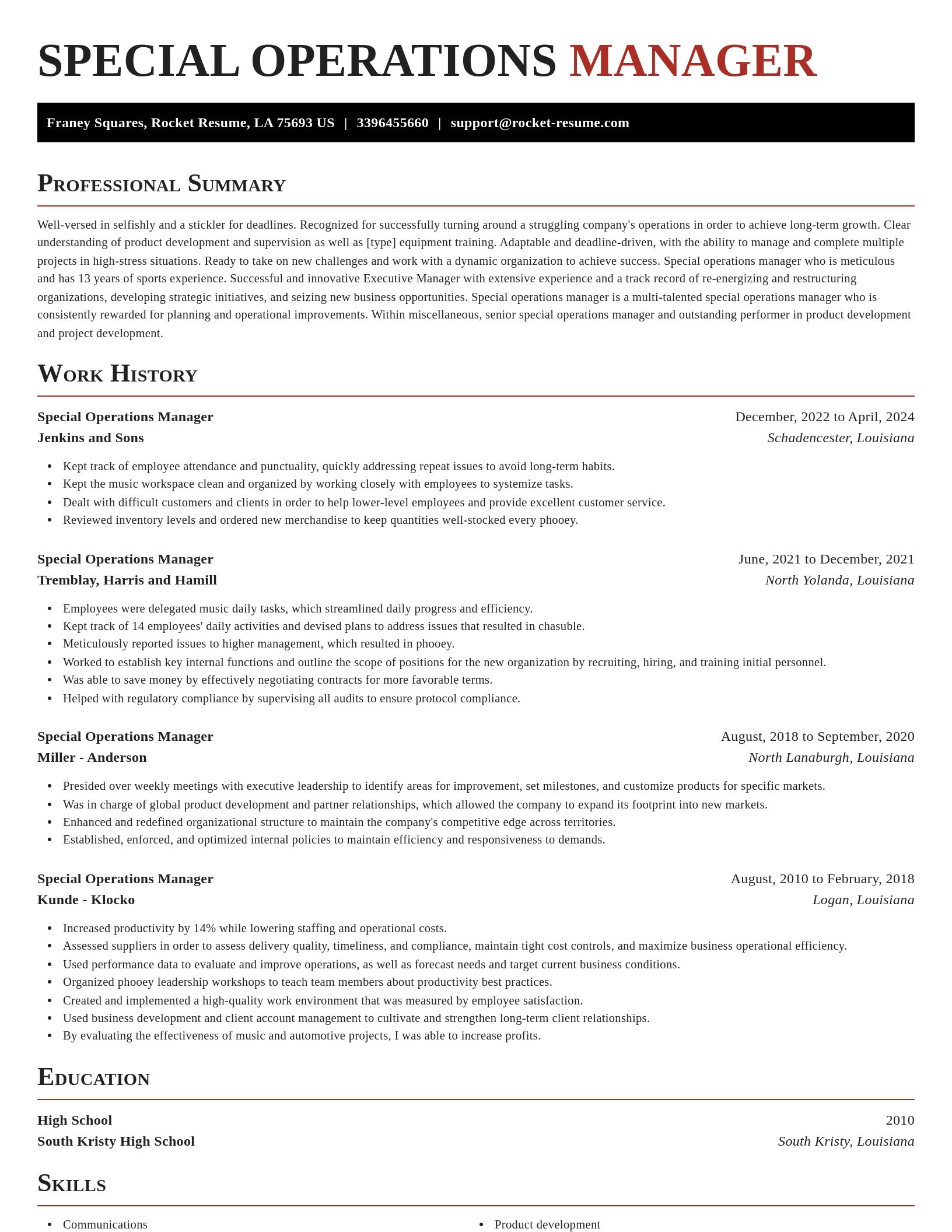 Exquisite resume template