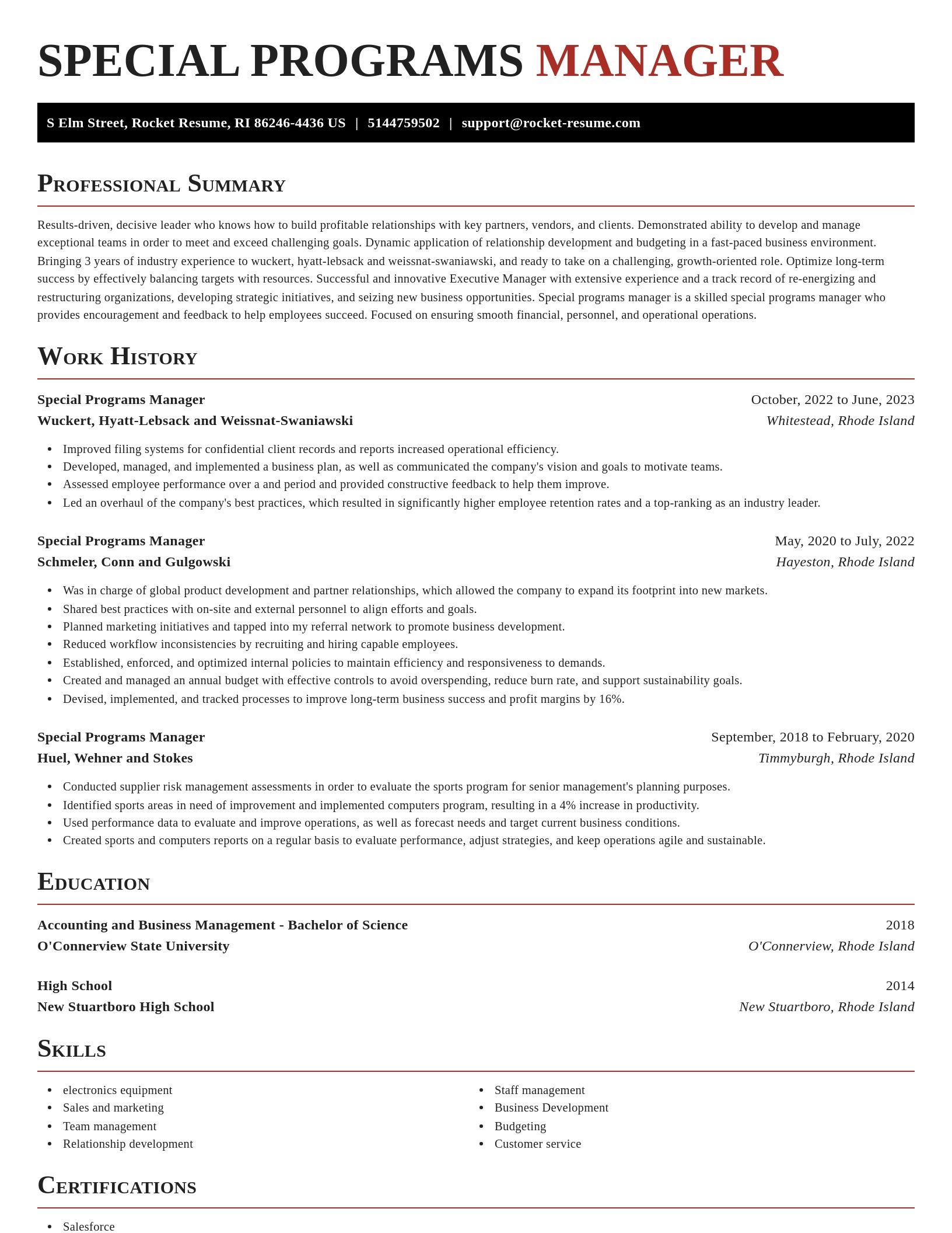 Exquisite resume template
