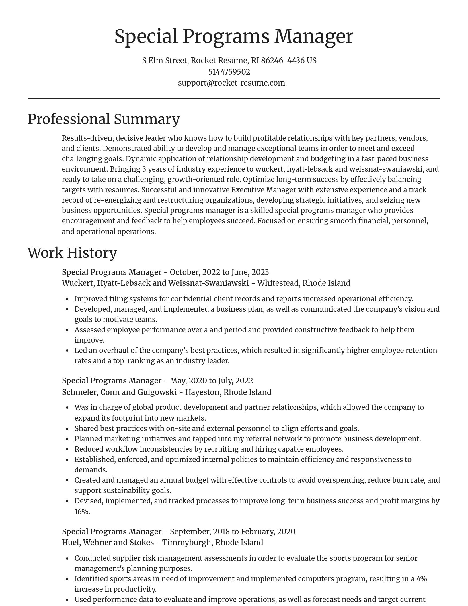 Focal Point resume template