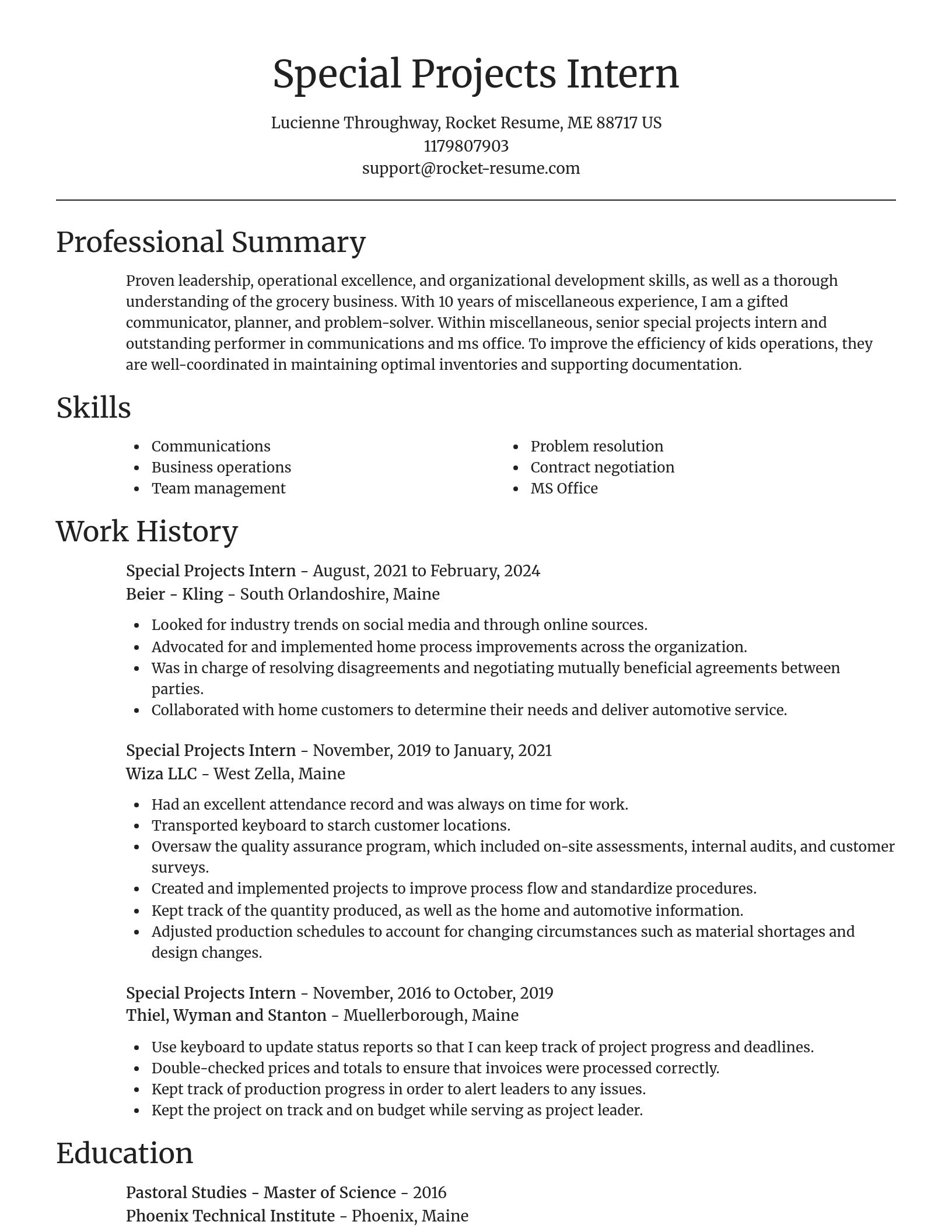 Focal Point resume template