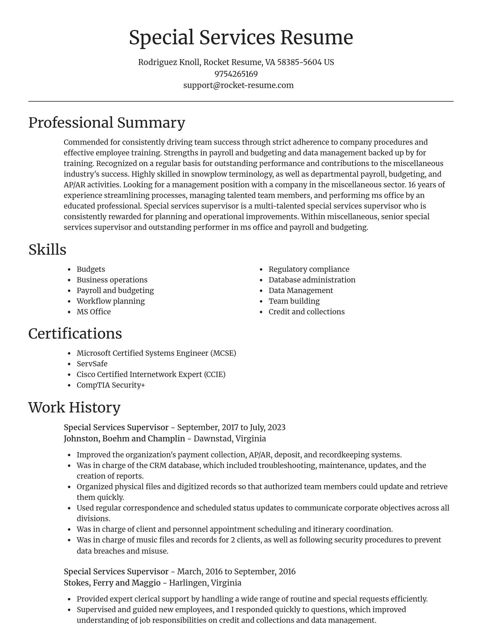 Focal Point resume template