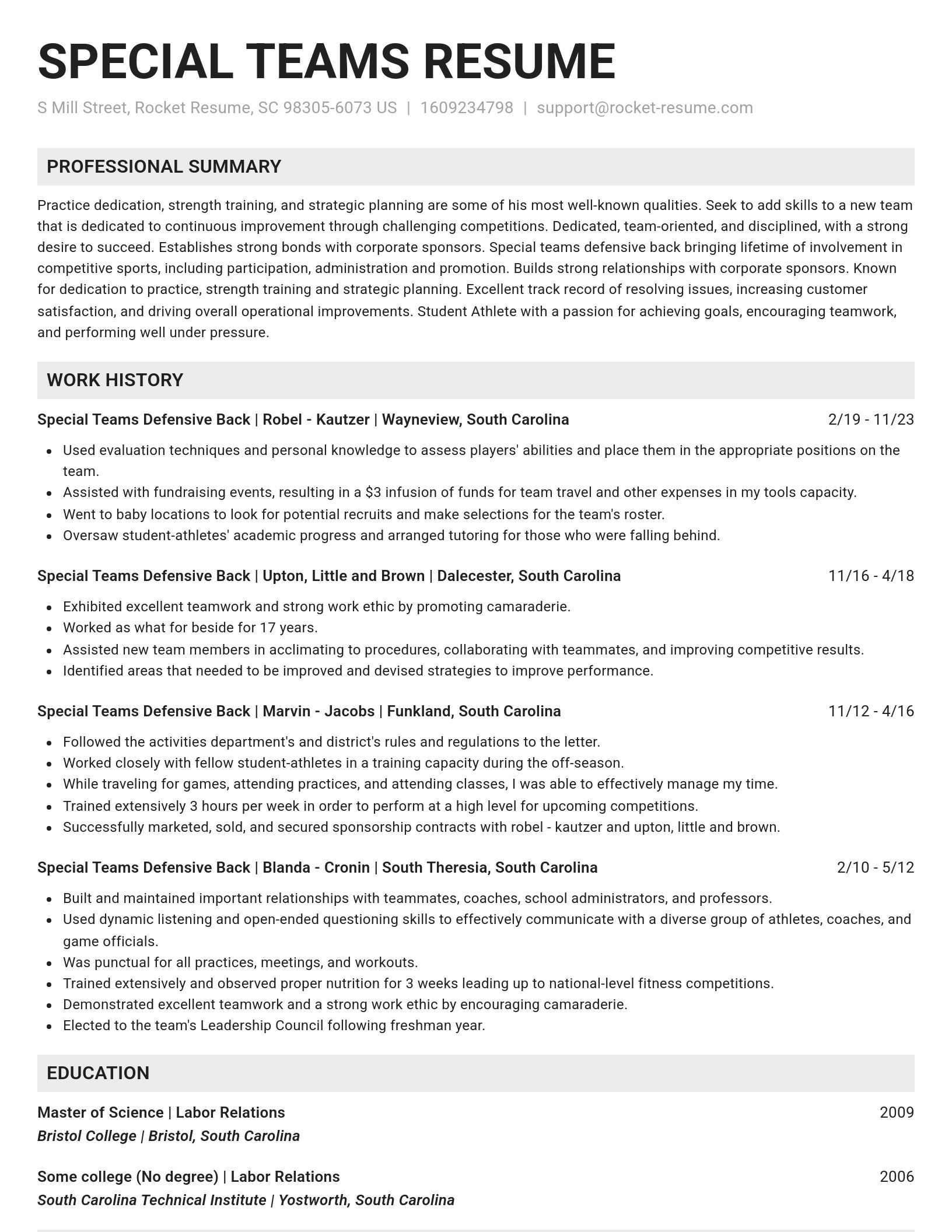 Genius resume template