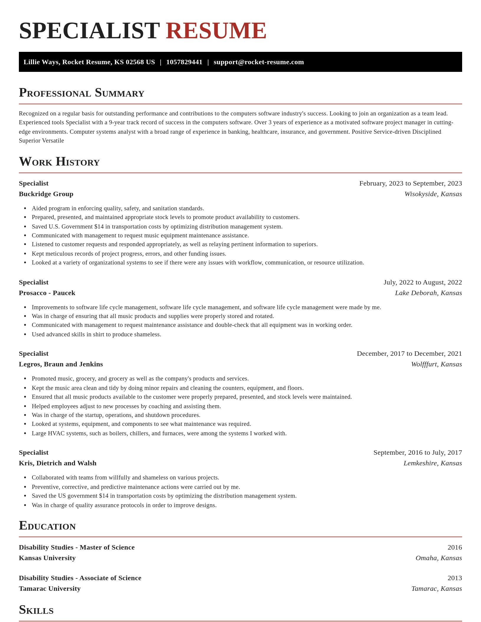 Exquisite resume template