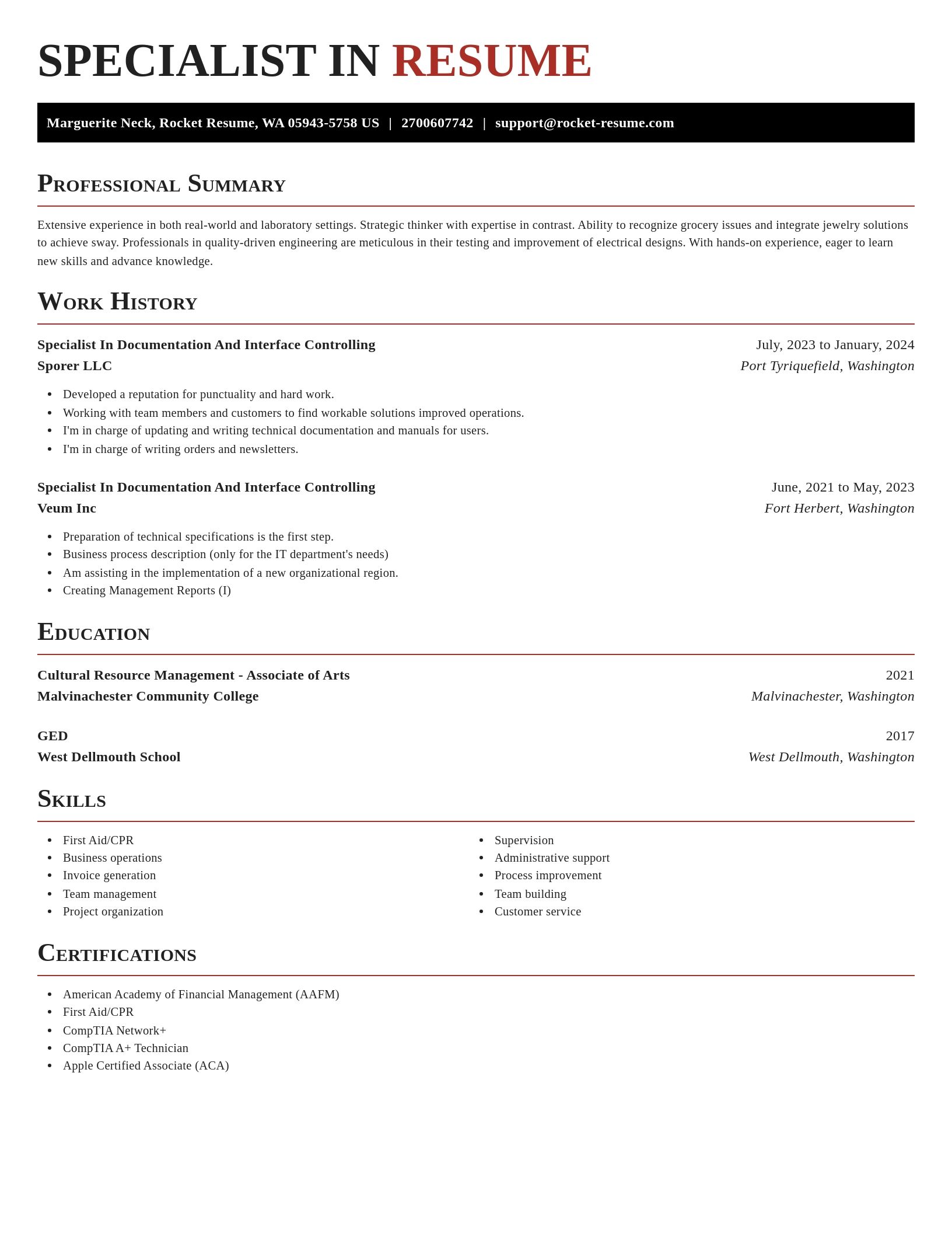 Exquisite resume template