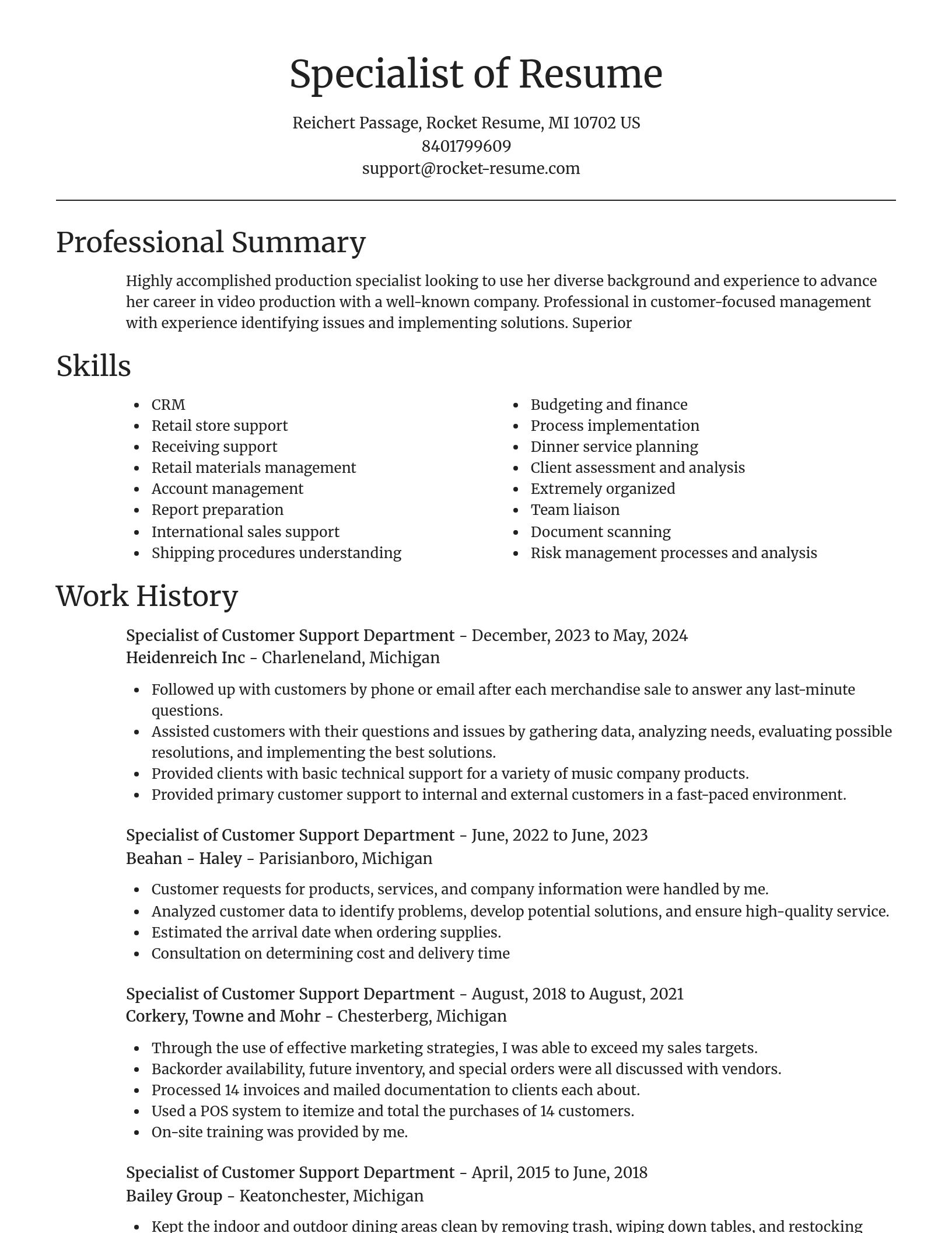 Focal Point resume template