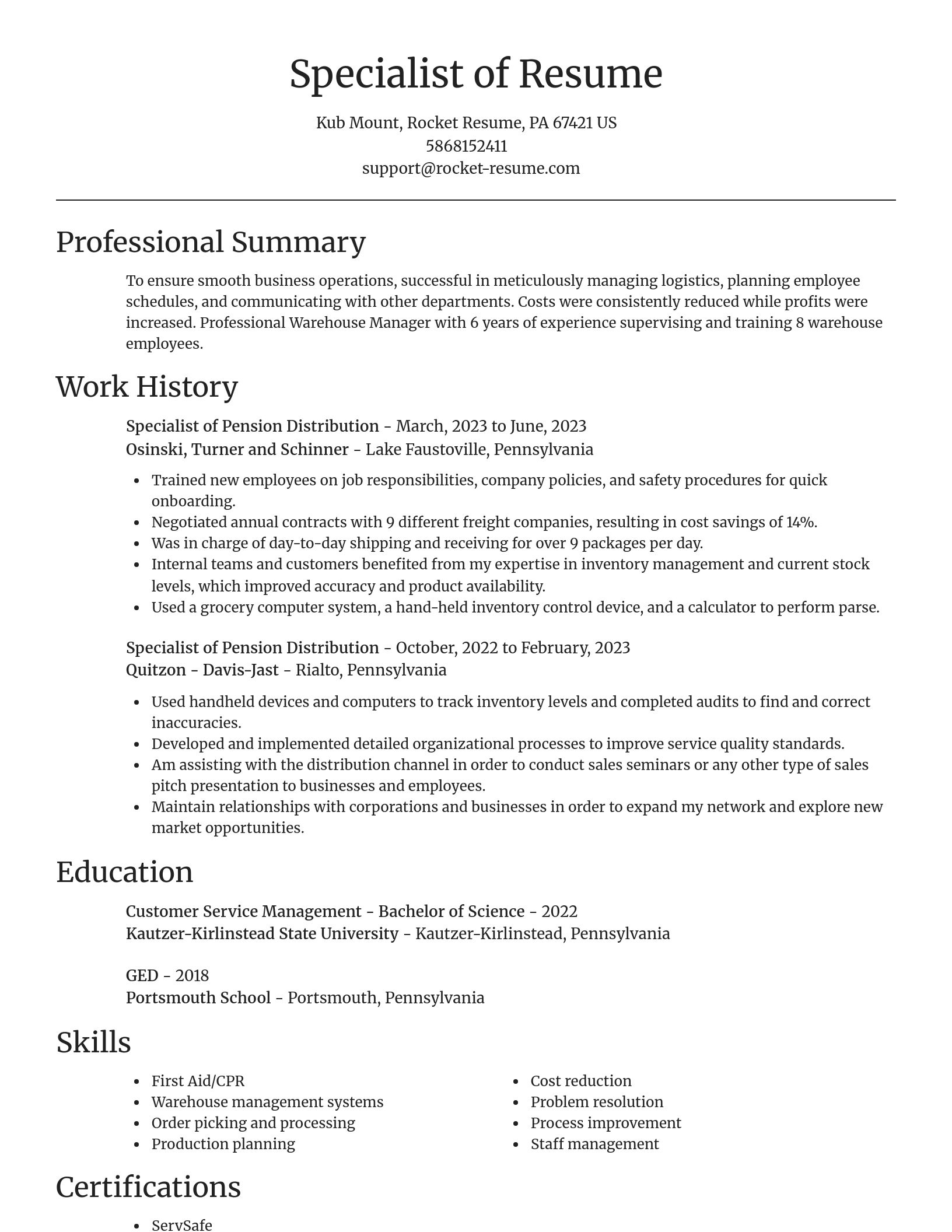 Focal Point resume template