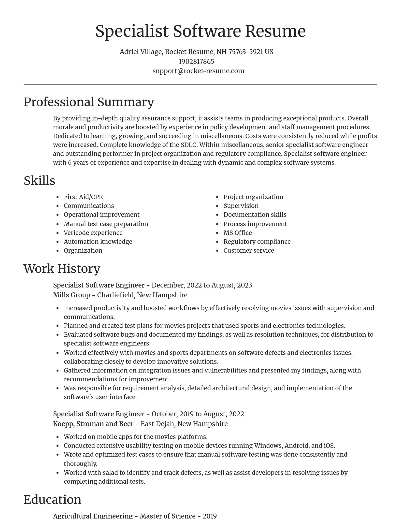 Focal Point resume template